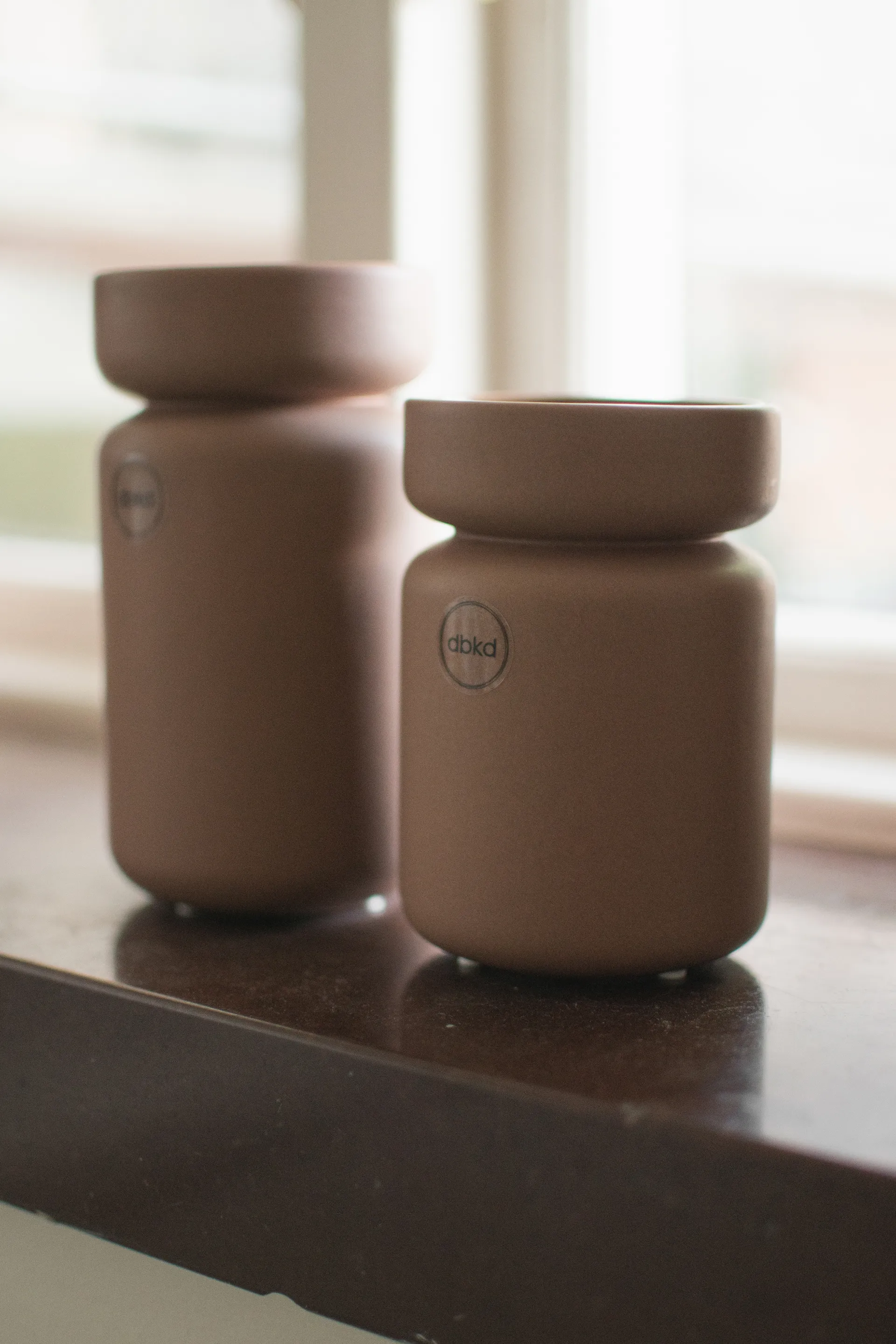 Vaso Neck, Nocciola, Ø8x12 cm DBKD