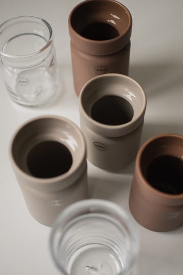 Vaso Neck - Nocciola, Ø8x15 cm - DBKD