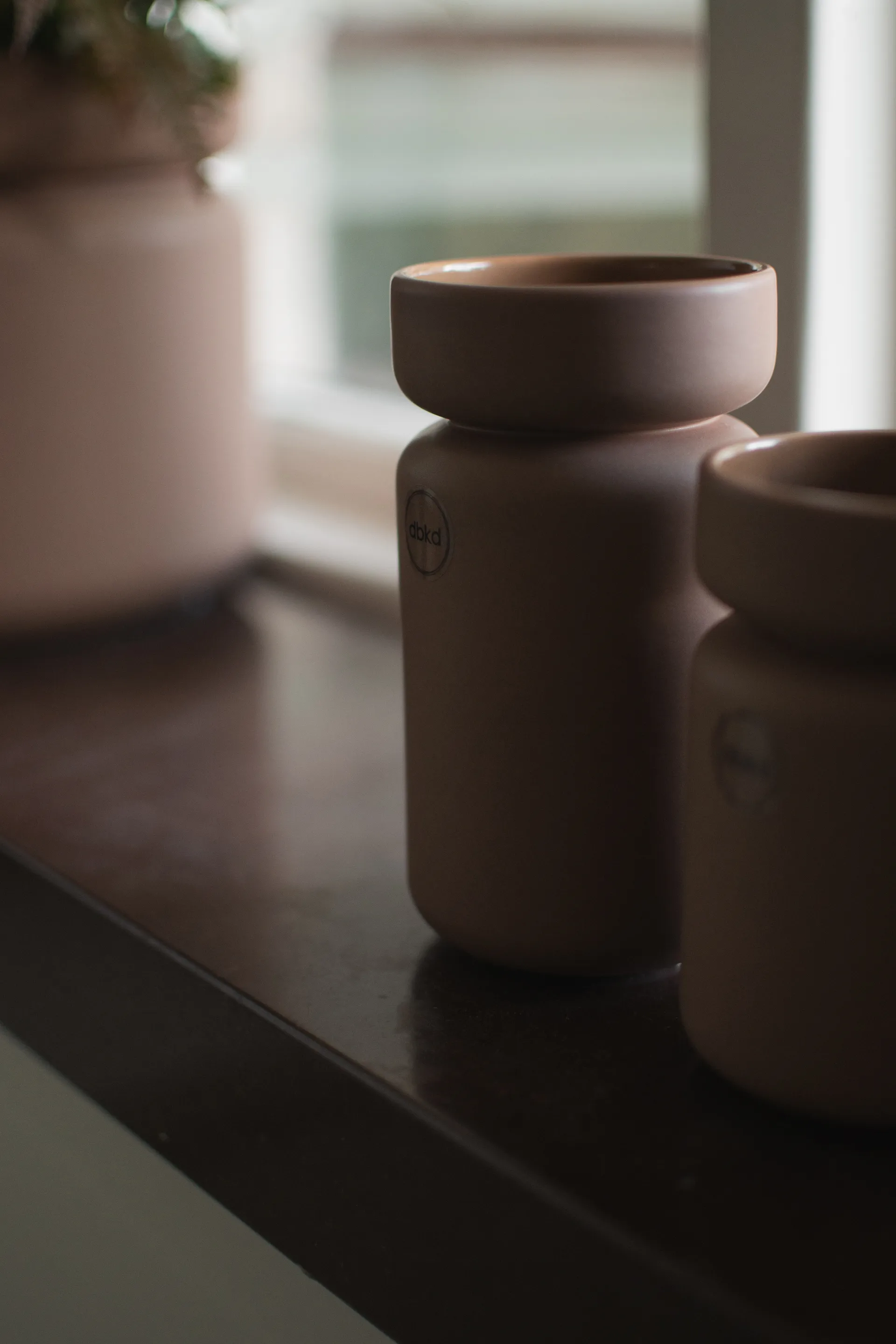 Vaso Neck, Nocciola, Ø8x15 cm DBKD