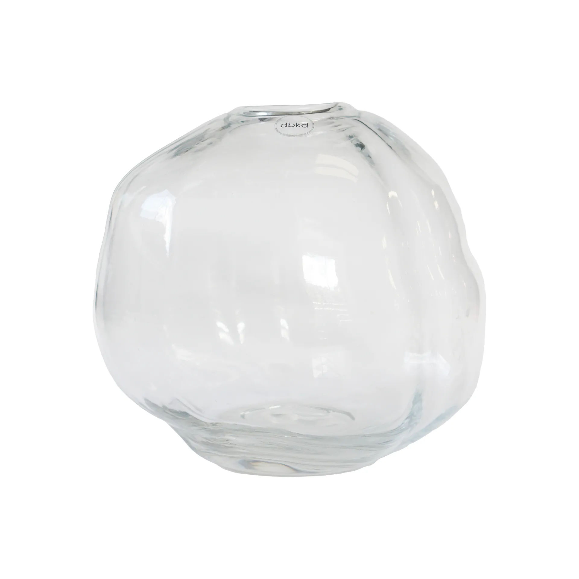 Vaso Pebble, Trasparente, piccolo Ø20 cm DBKD