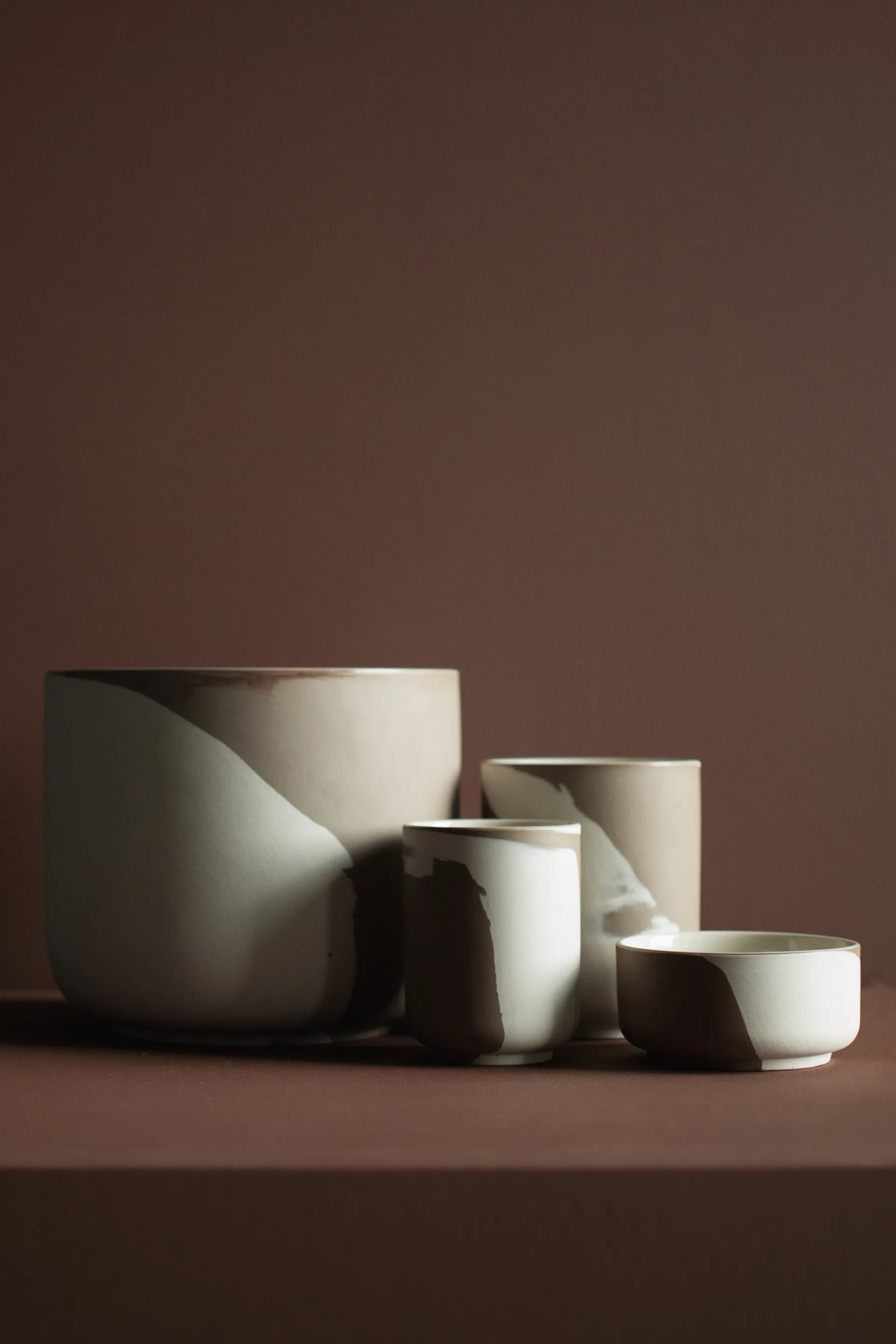 Vaso per fiori Calm Ø23 cm, Beige-marrone DBKD