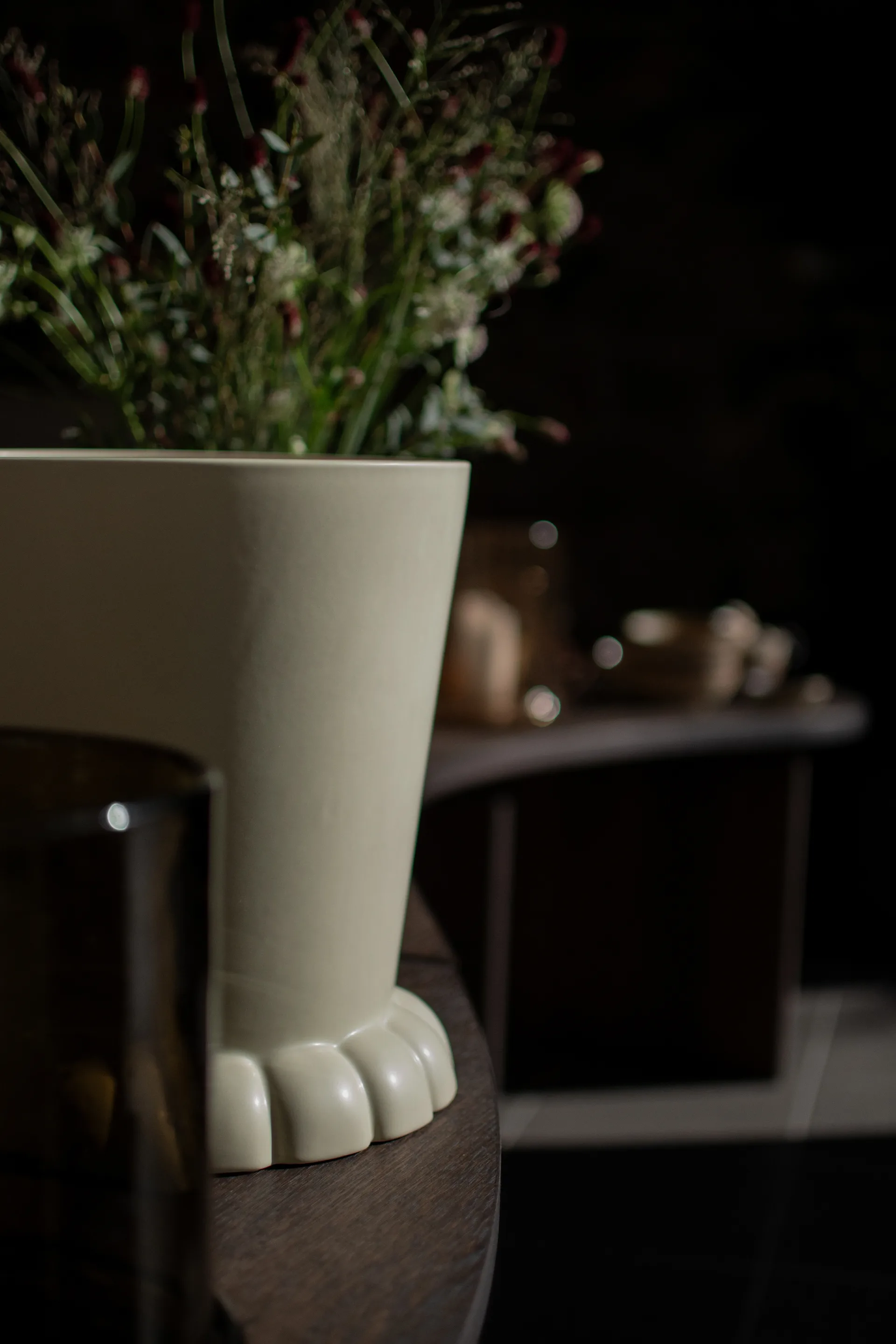 Vaso per fiori Flora Ø25 cm, Crema DBKD