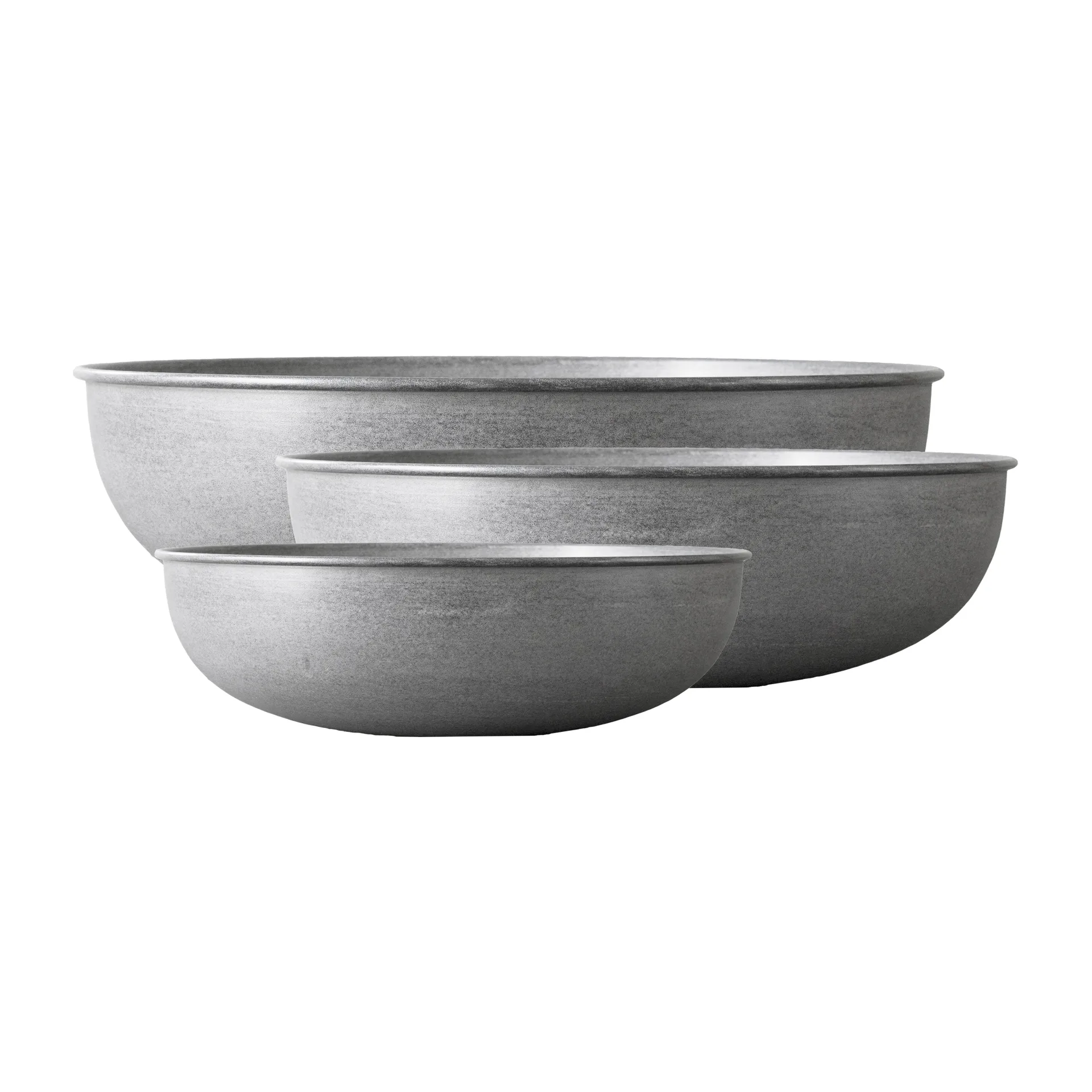 Vaso per fiori Out 3 pezzi, Grigio chiaro DBKD
