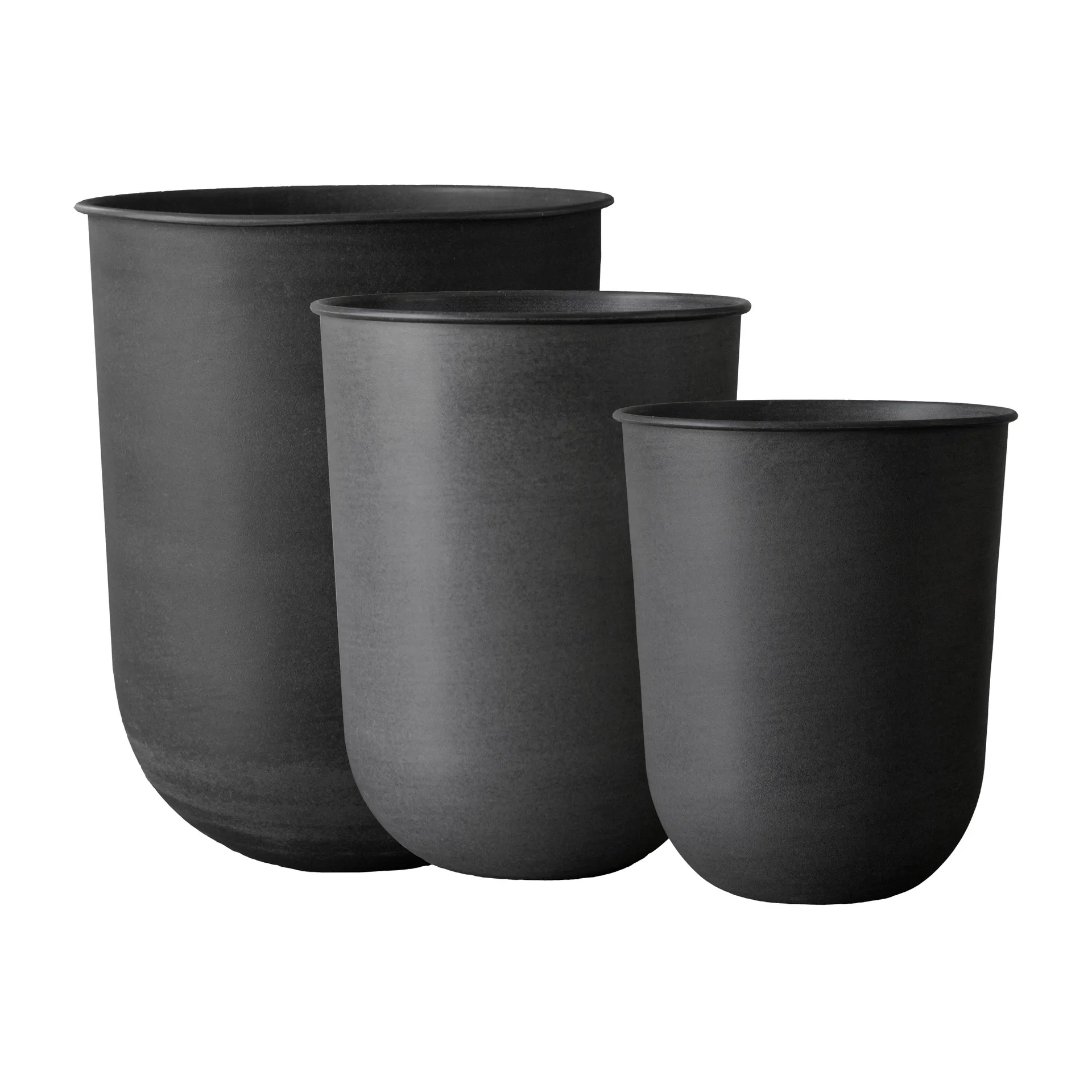 Vaso per fiori Out 3 pezzi, Nero DBKD