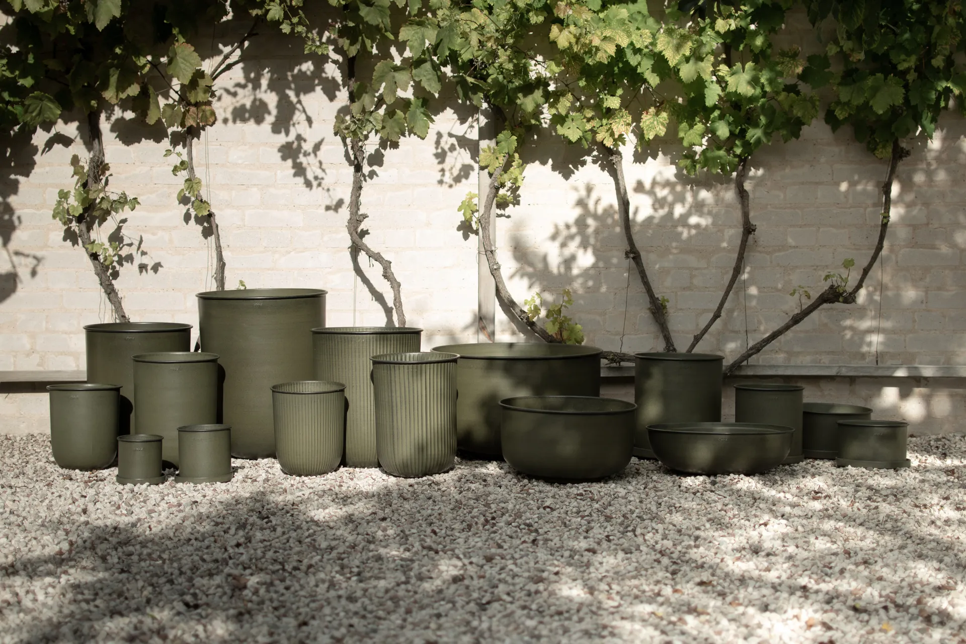 Vaso per fiori Out 3 pezzi, Verde DBKD