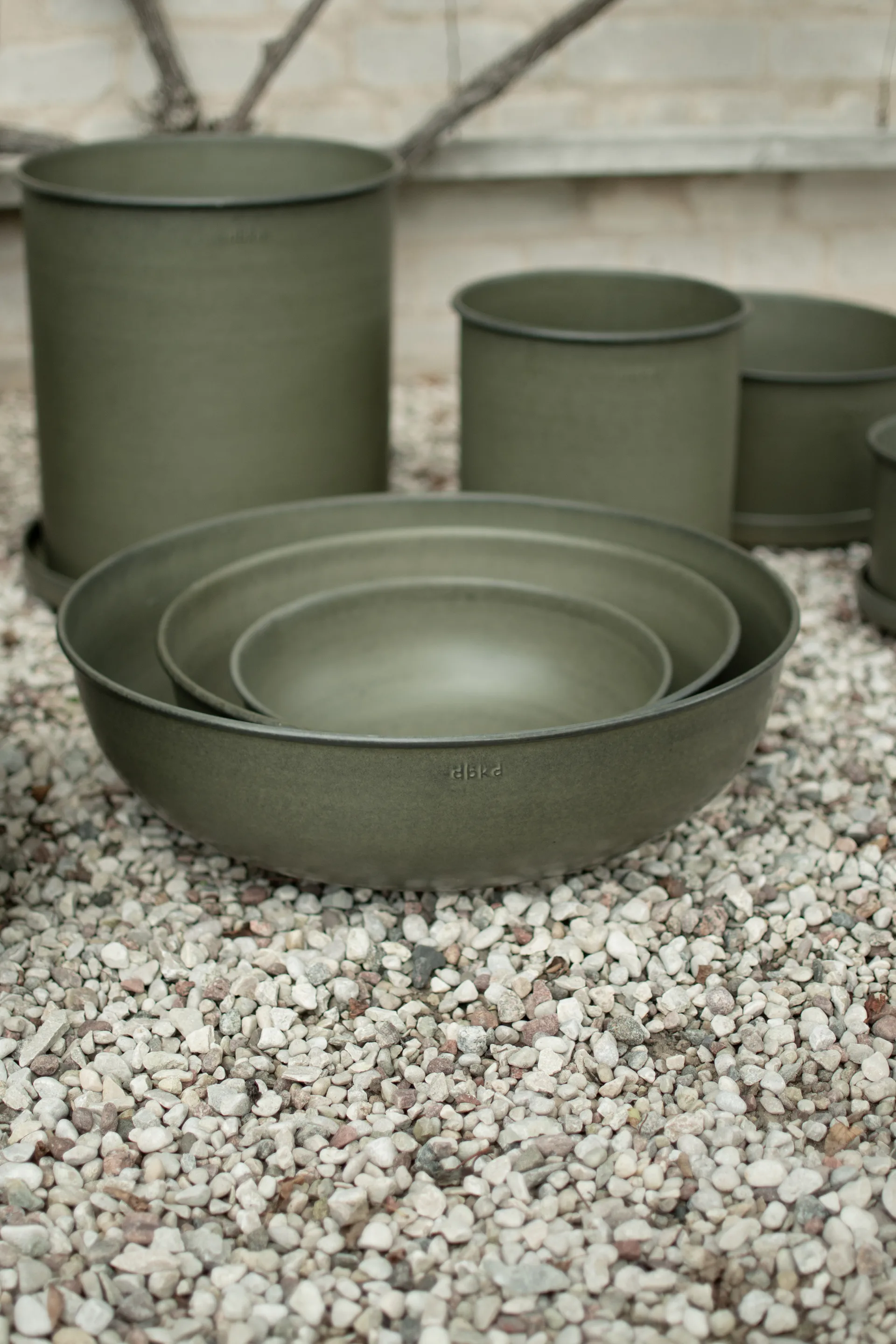 Vaso per fiori Out 3 pezzi, Verde DBKD