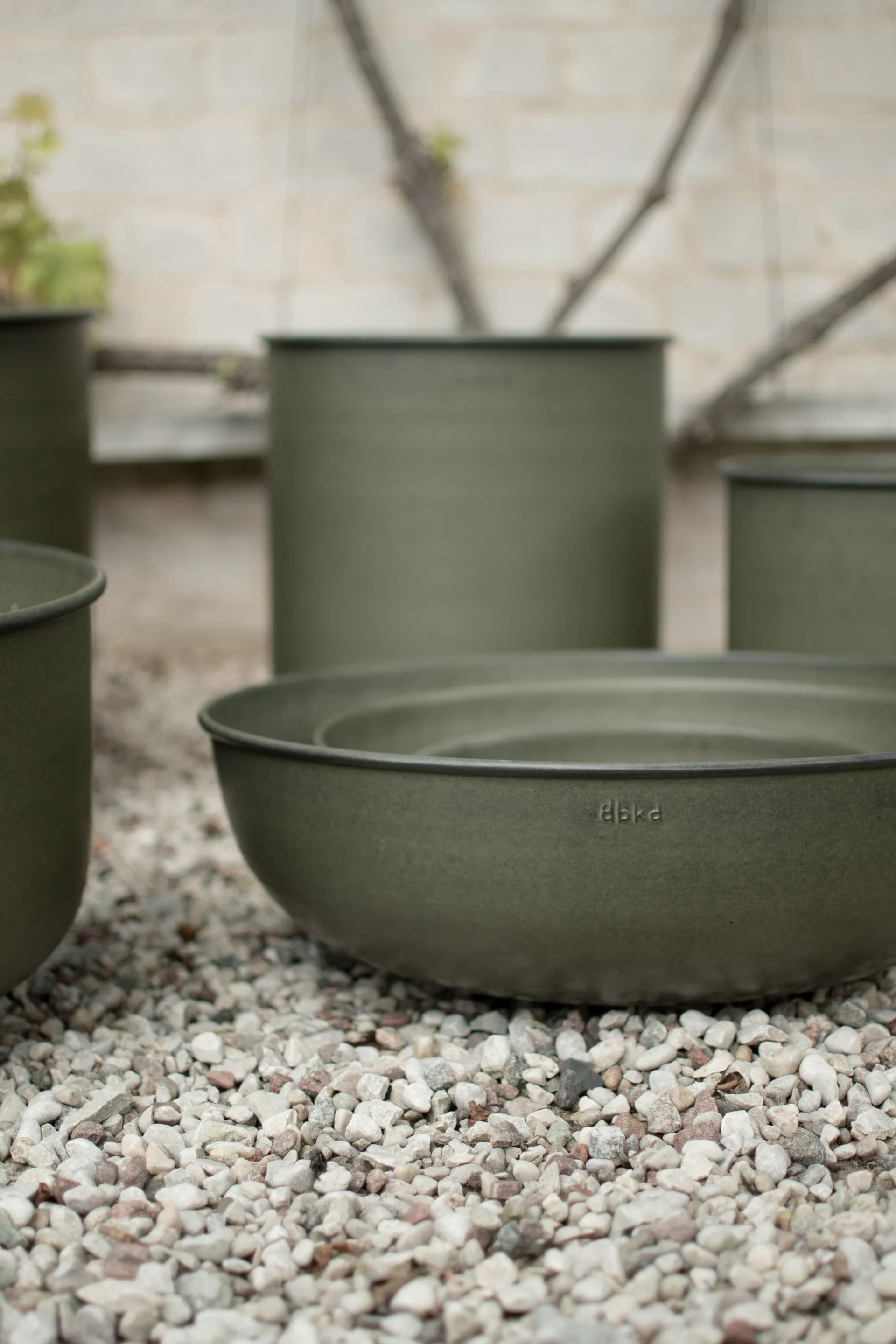 Vaso per fiori Out 3 pezzi, Verde DBKD