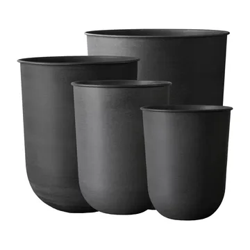 Vaso per fiori Out 4 pezzi - Nero - DBKD