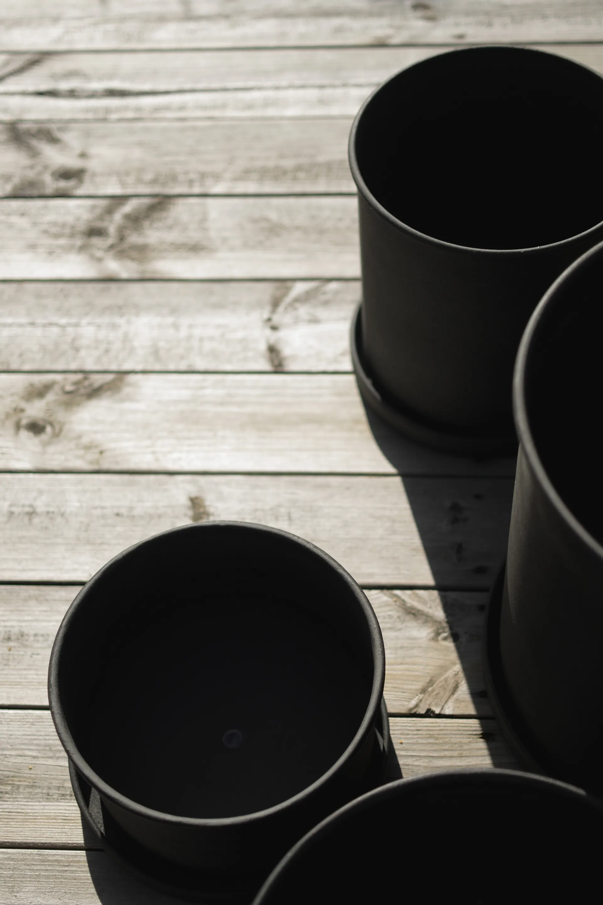 Vaso per piante grande confezione da 2, Nero DBKD