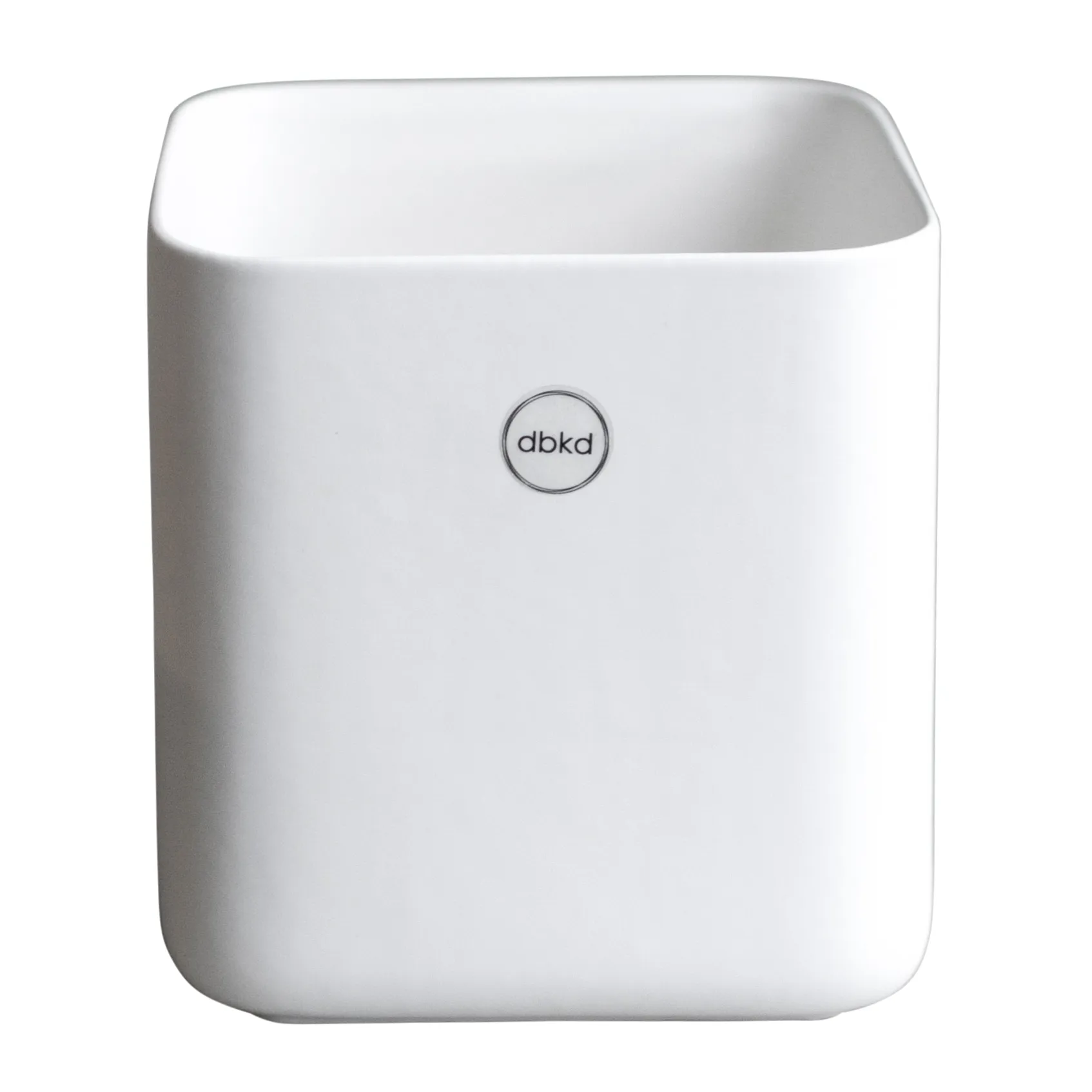 Vaso piccolo Cube Ø 13 cm, Bianco opaco DBKD