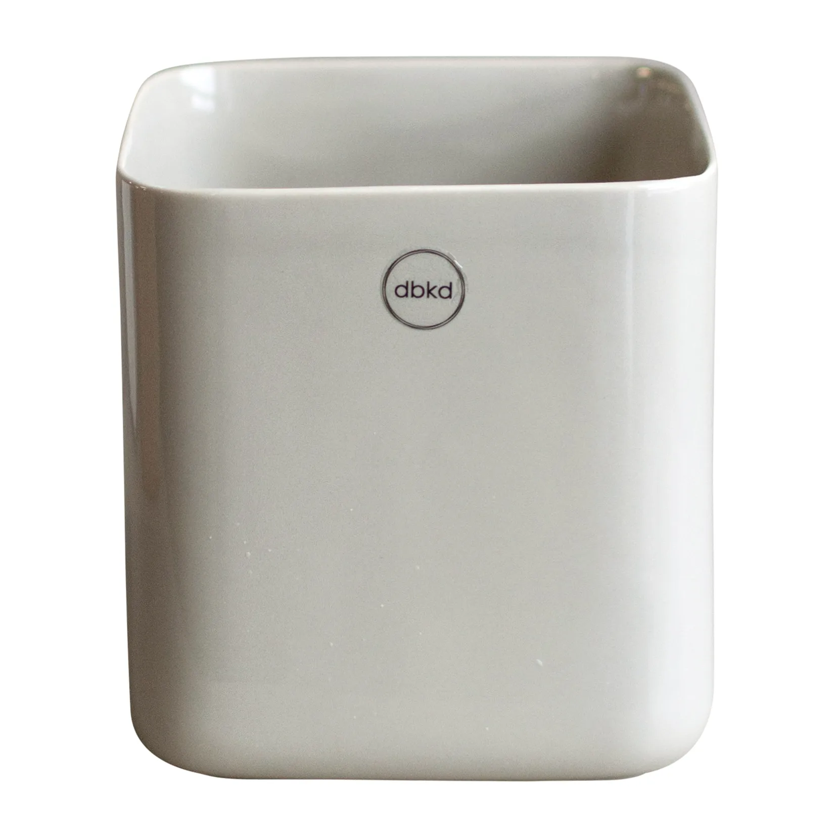 Vaso piccolo Cube Ø 13 cm, Shiny mole DBKD