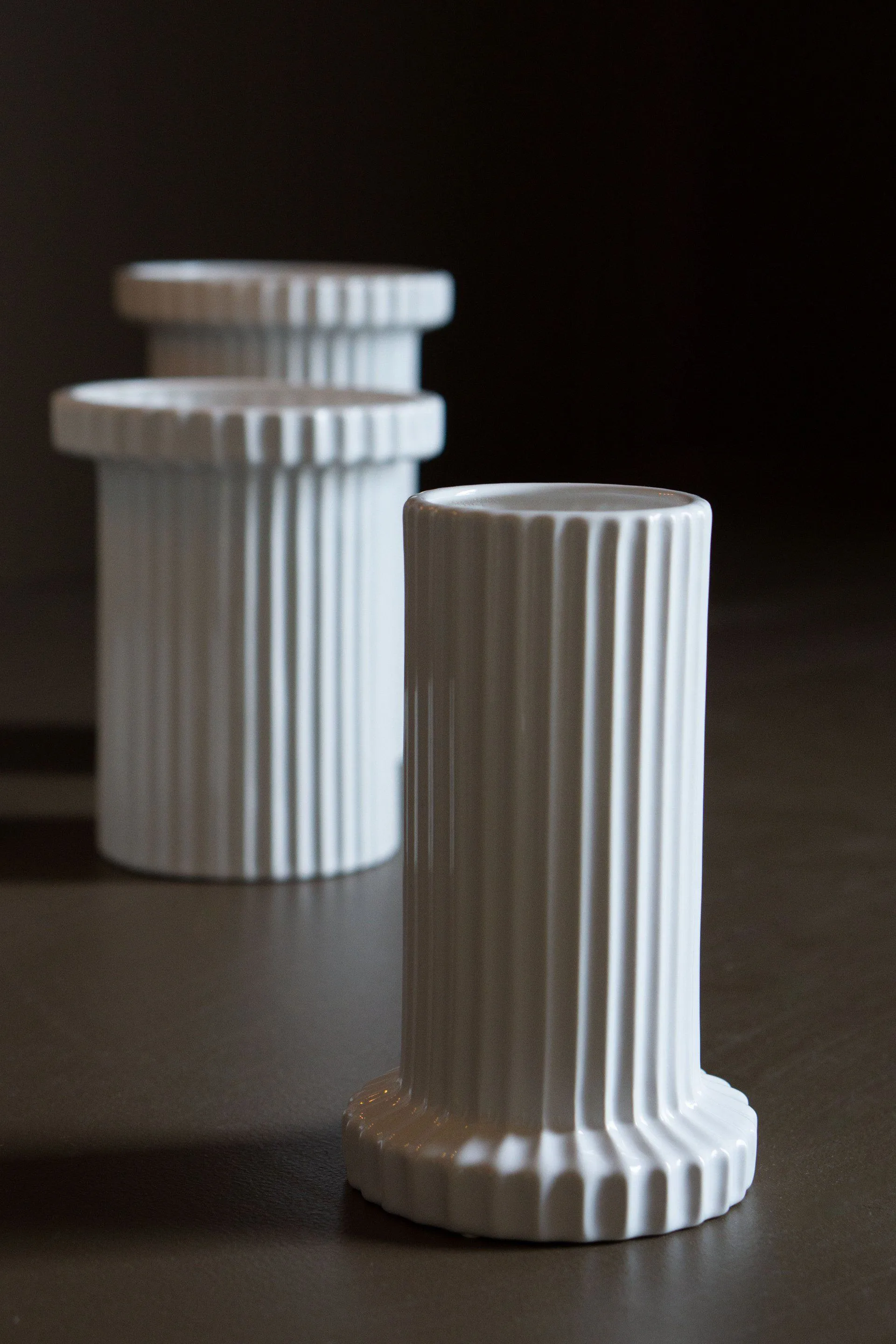 Vaso Stripe 18 cm, Shiny white DBKD