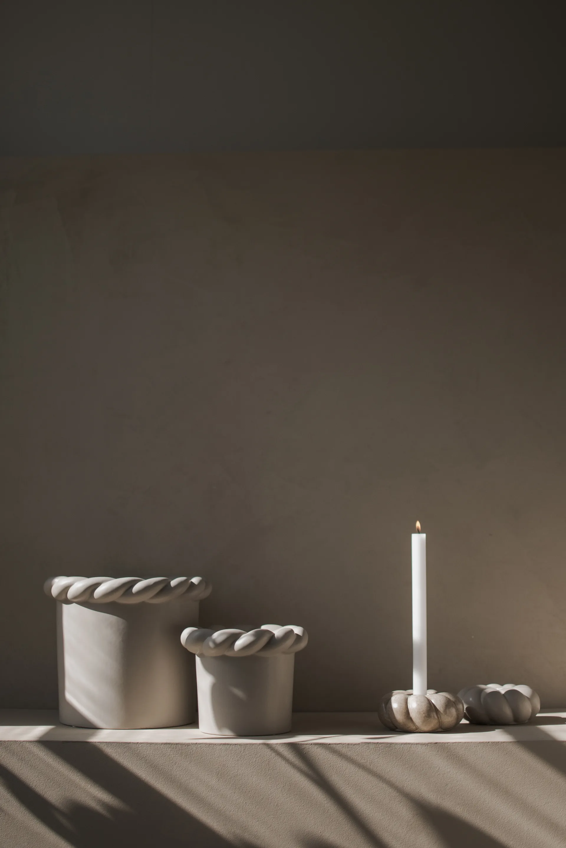 Vaso Twine Ø14 cm, Grigio talpa DBKD