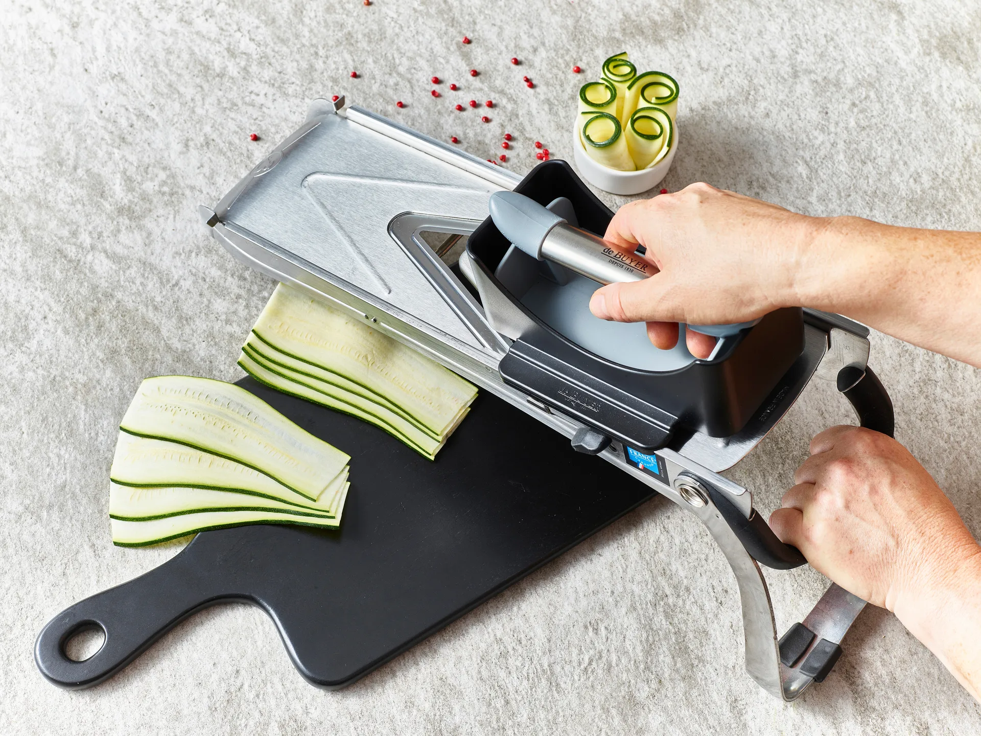 2 accessori spingi-mandolina Revolution, Nero De Buyer