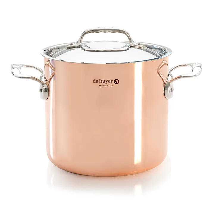 Casseruola alta Prima Matera con coperchio per induzione, 20 cm De Buyer