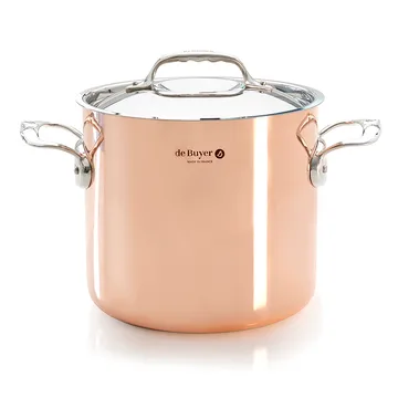 Casseruola alta Prima Matera con coperchio per induzione - 20 cm - De Buyer