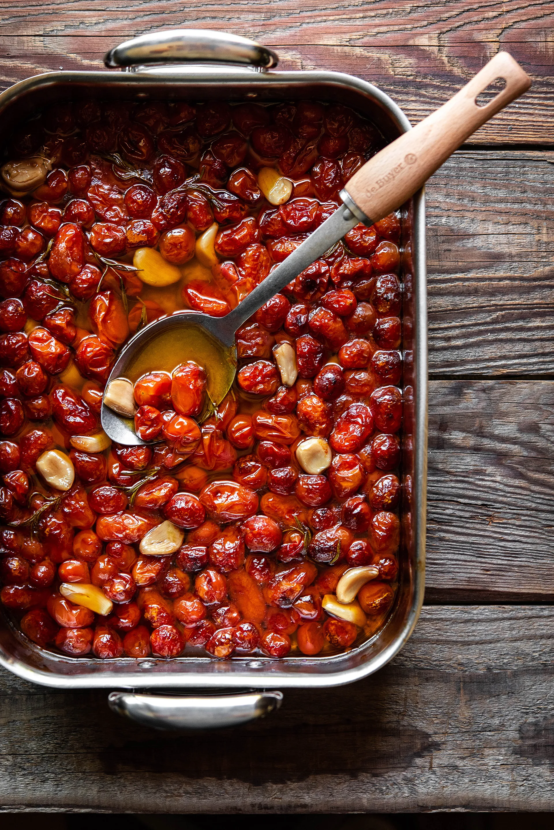 Cucchiaio da portata con manico in legno De Buyer B Bois, Acciaio inossidabile De Buyer