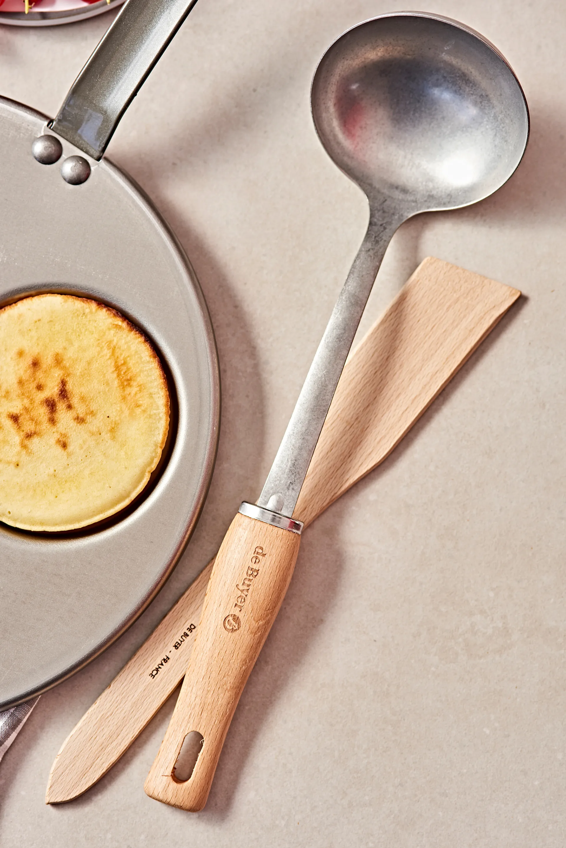 Mestolo da zuppa con manico in legno De Buyer B Bois , Acciaio inossidabile De Buyer