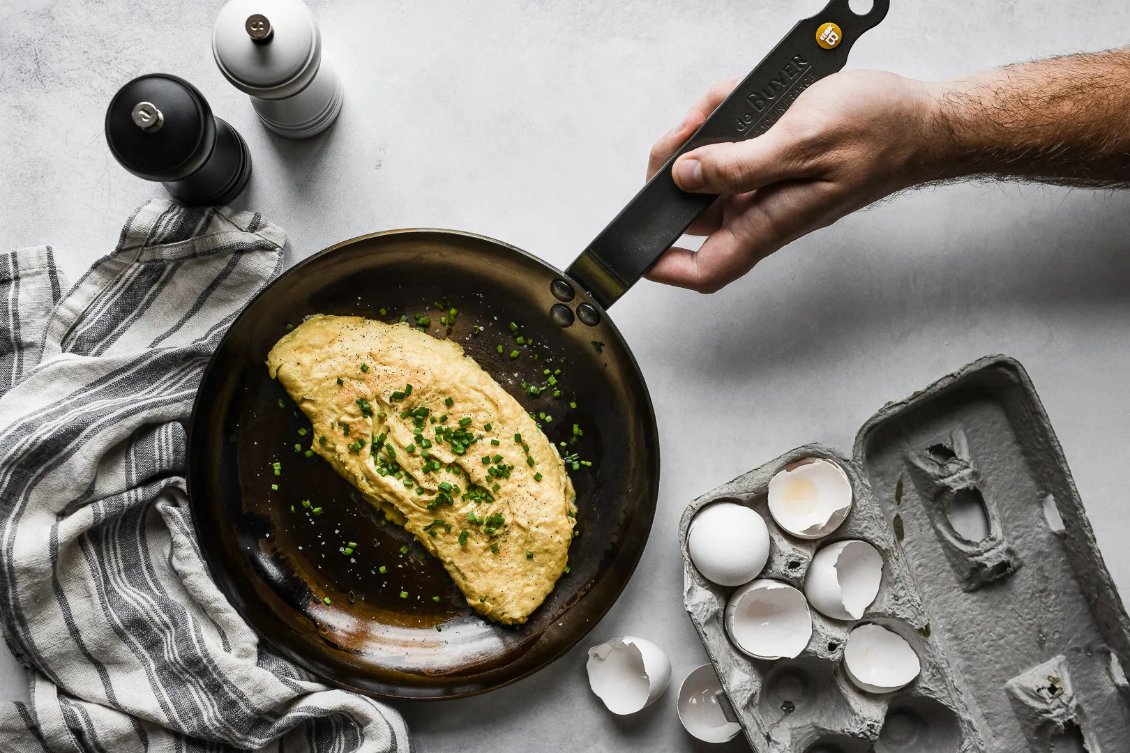 Padella per frittata Mineral B, 24 cm De Buyer