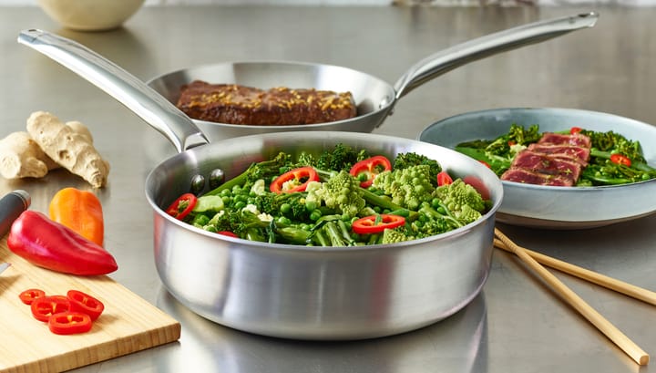 Padella sauté Alchimy in acciaio inossidabile, Ø24 cm De Buyer