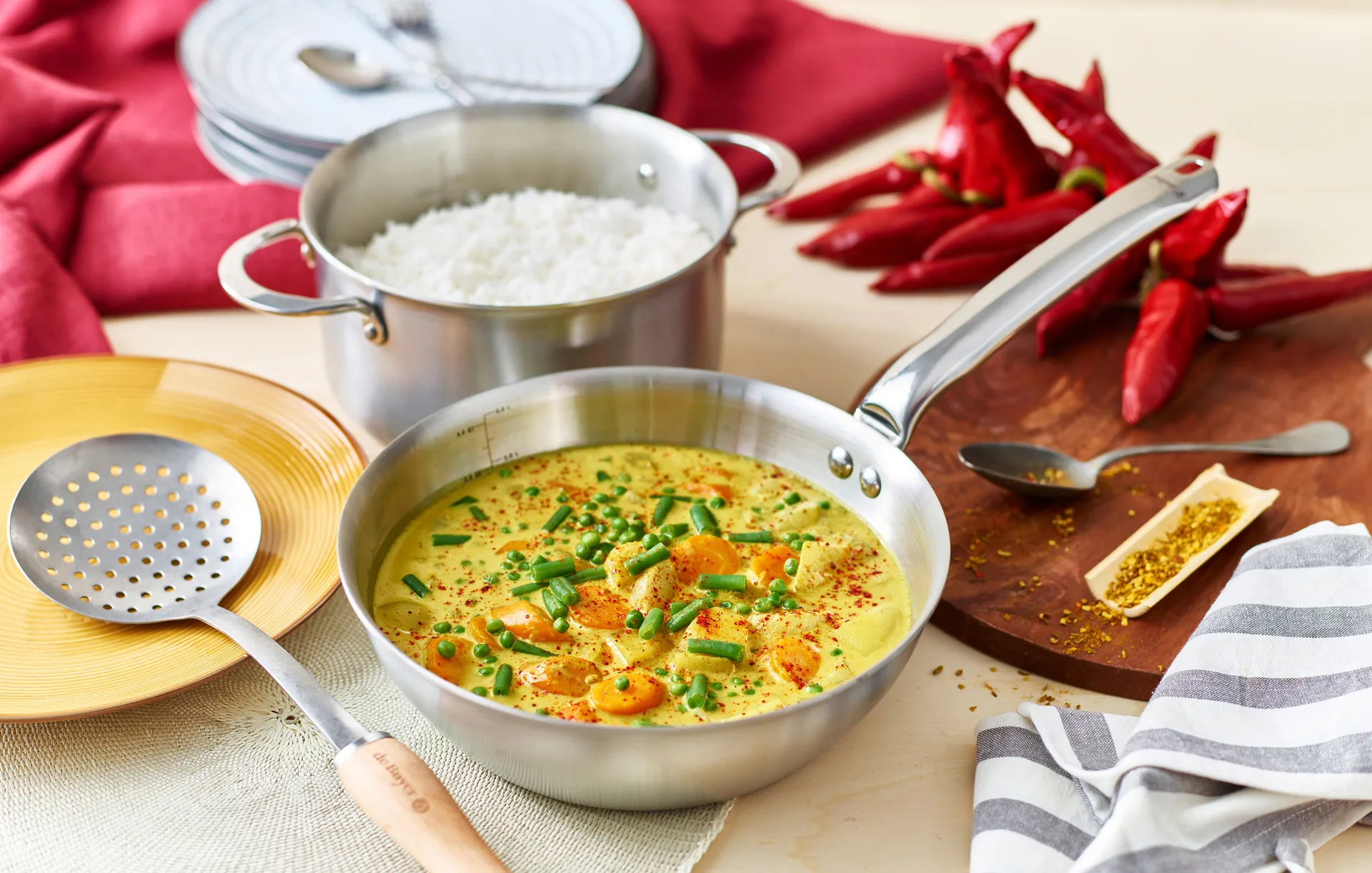 Padella sautée rotonda Alchimy in acciaio inossidabile, Ø20 cm De Buyer