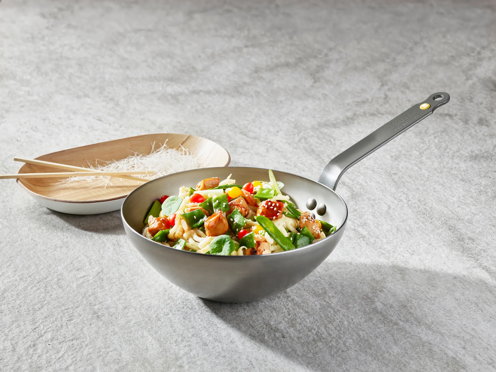 Padella wok Mineral B , 28 cm De Buyer