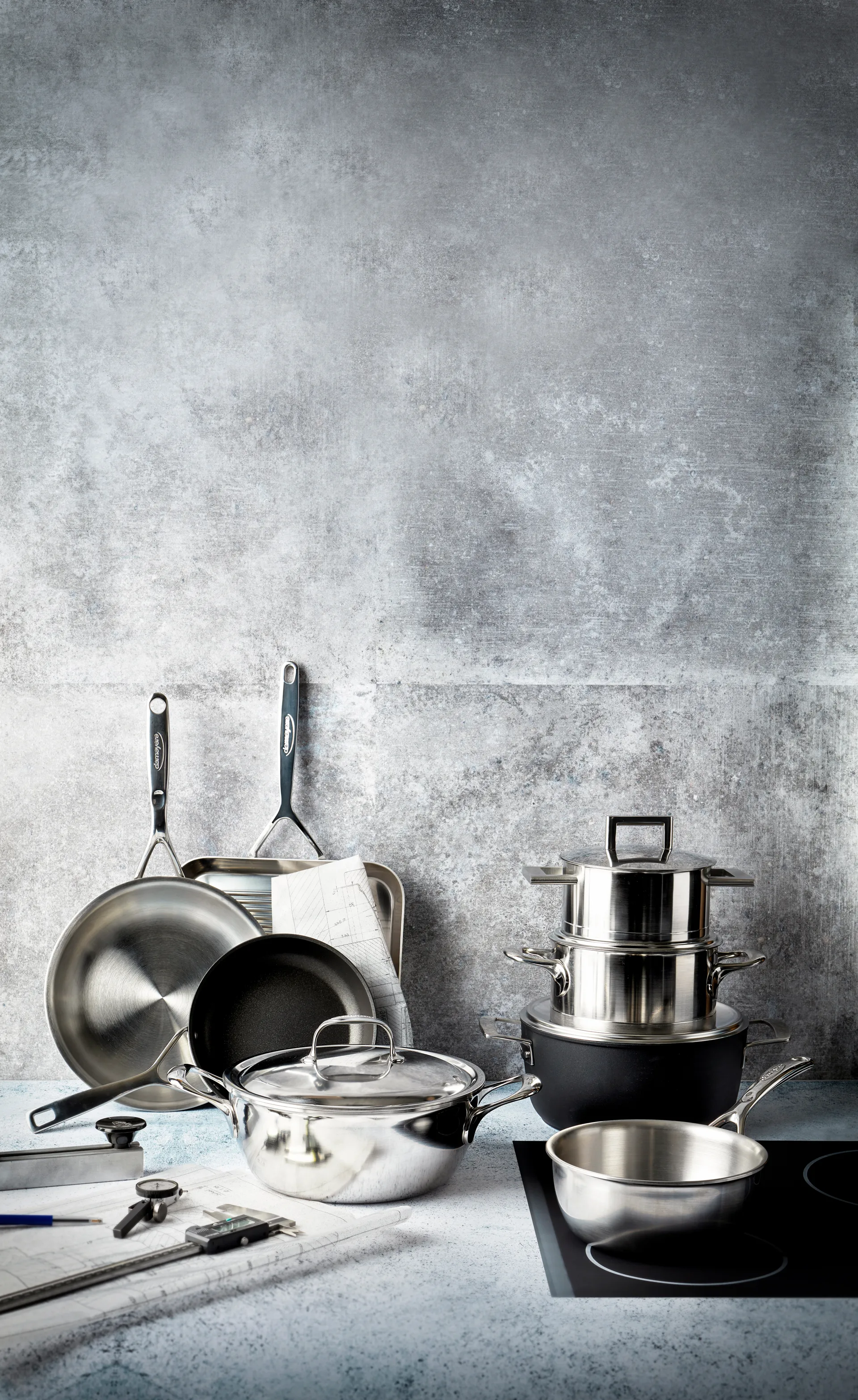 Padella da servizio in acciaio inox Demeyere Atlantis 7, 4,8 L Demeyere