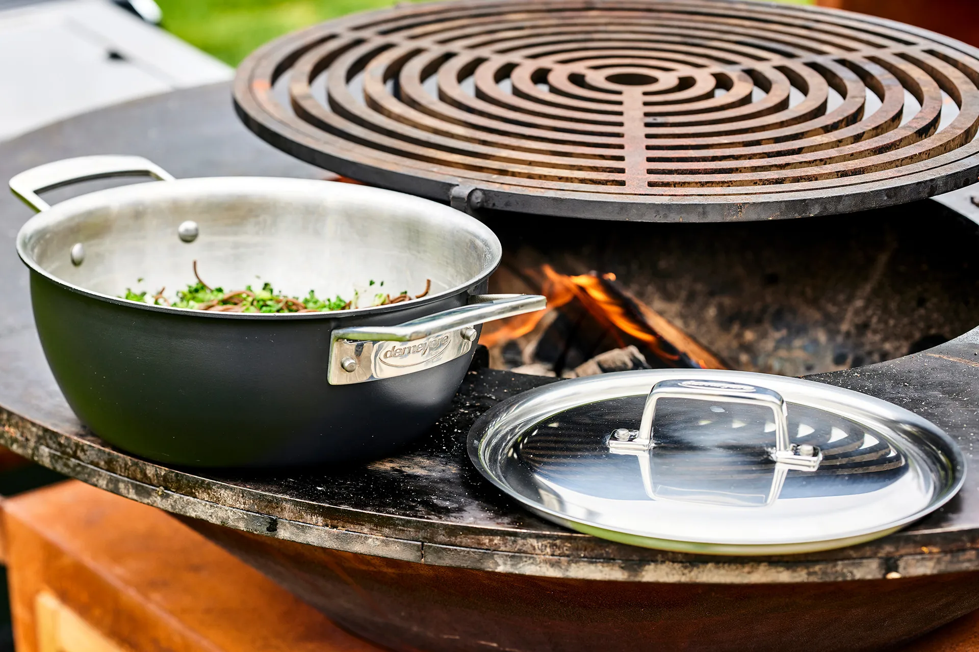 Padella da servizio in acciaio inox Demeyere Black 5 , 3,25 L Demeyere