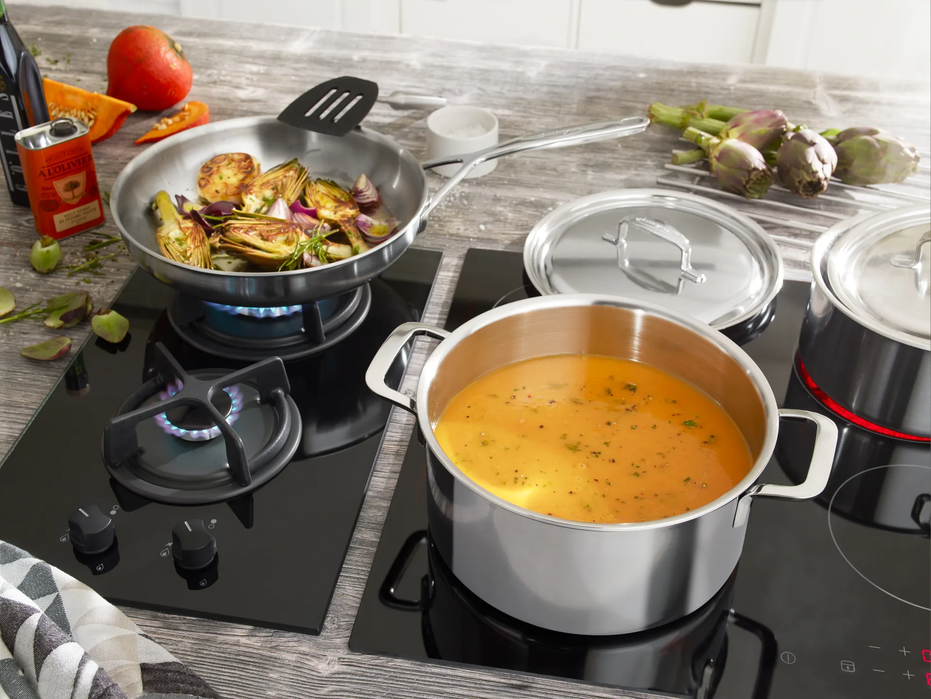 Padella in acciaio inox 5-strati Demeyere 5-plus , Ø24 cm Demeyere