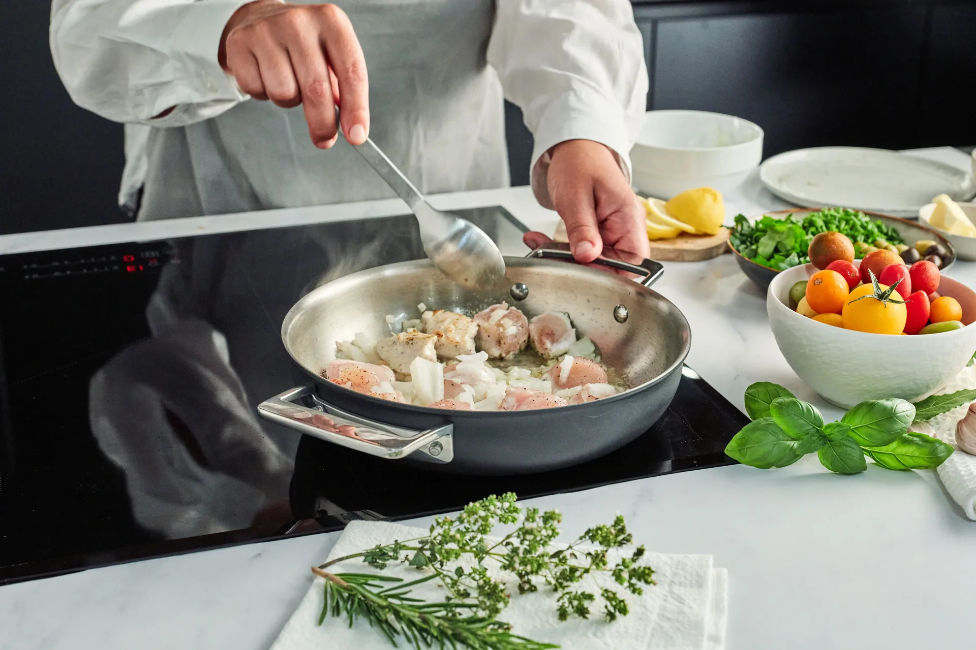 Padella multifunzione 5 strati Demeyere Black 5 , Ø20 cm Demeyere