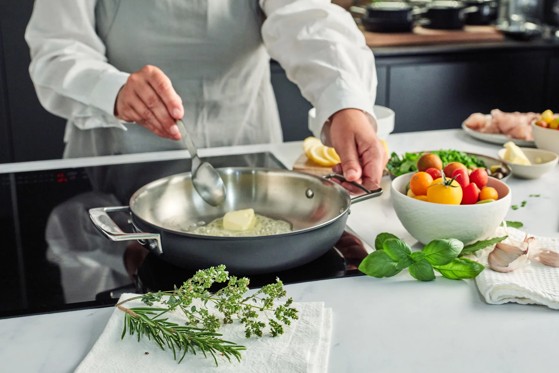 Padella multifunzione 5 strati Demeyere Black 5 , Ø24 cm Demeyere