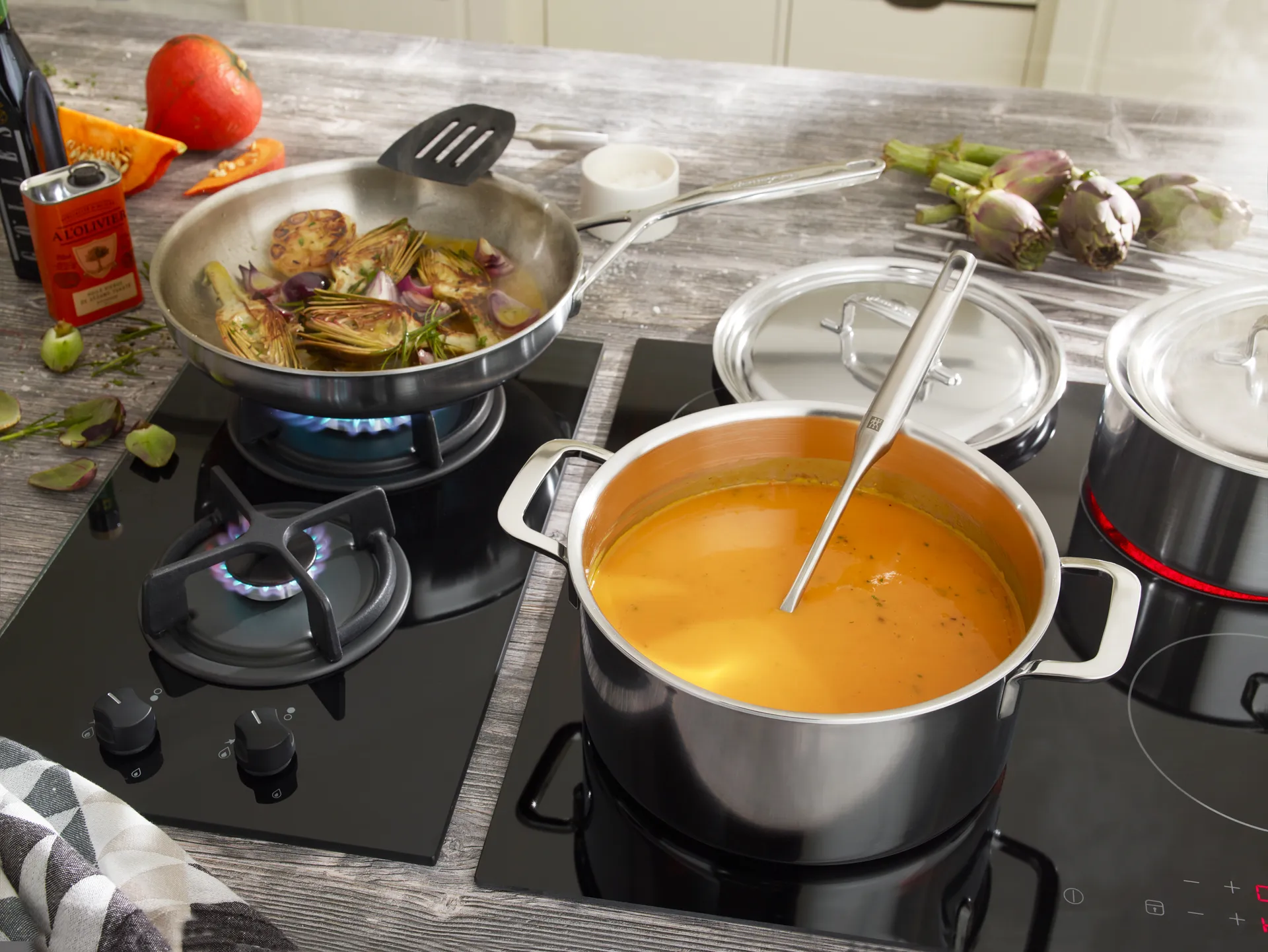 Pentola alta in acciaio inox Demeyere 5-Plus, 8 L Demeyere