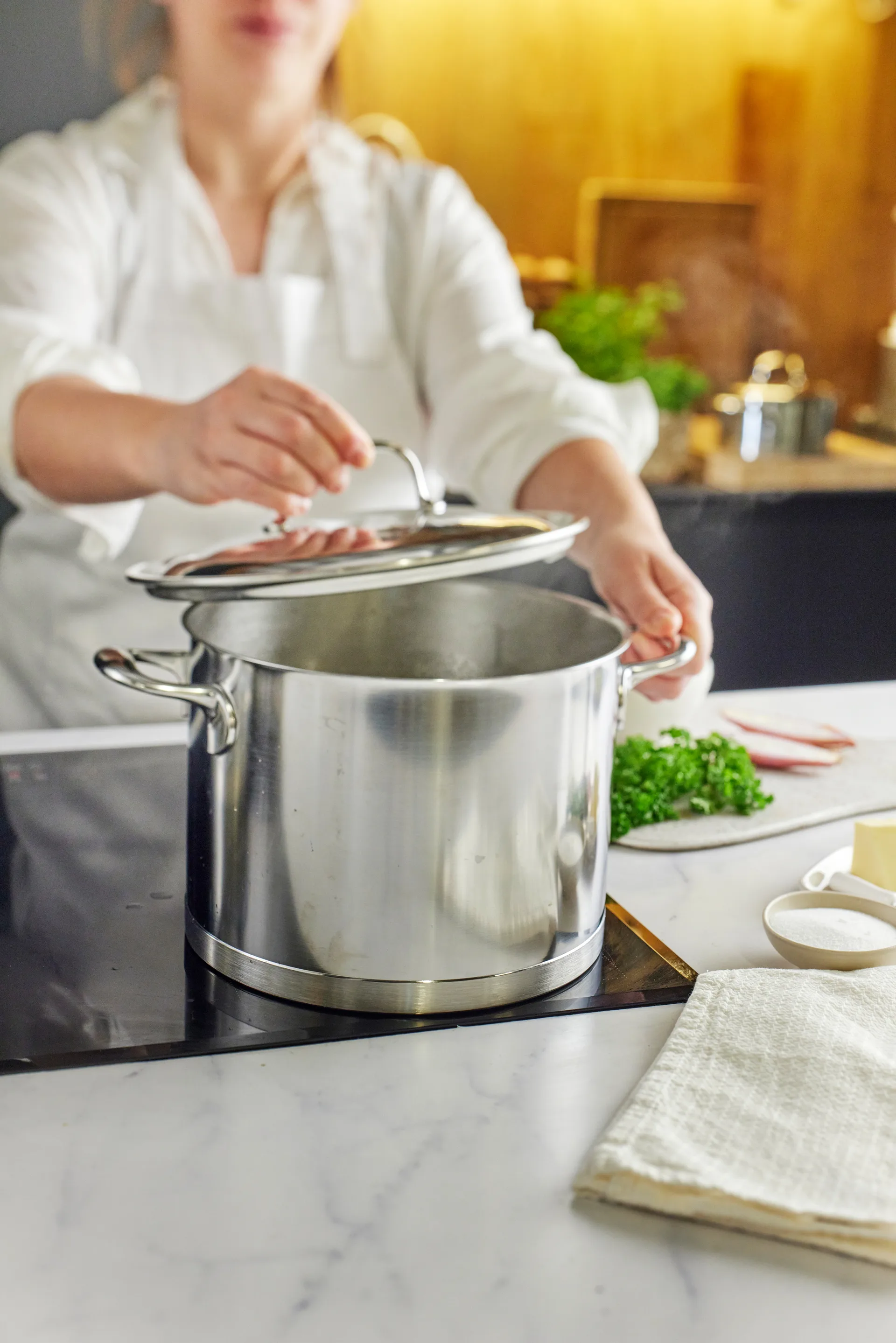 Pentola alta in acciaio inox Demeyere Atlantis 7, 8 L Demeyere