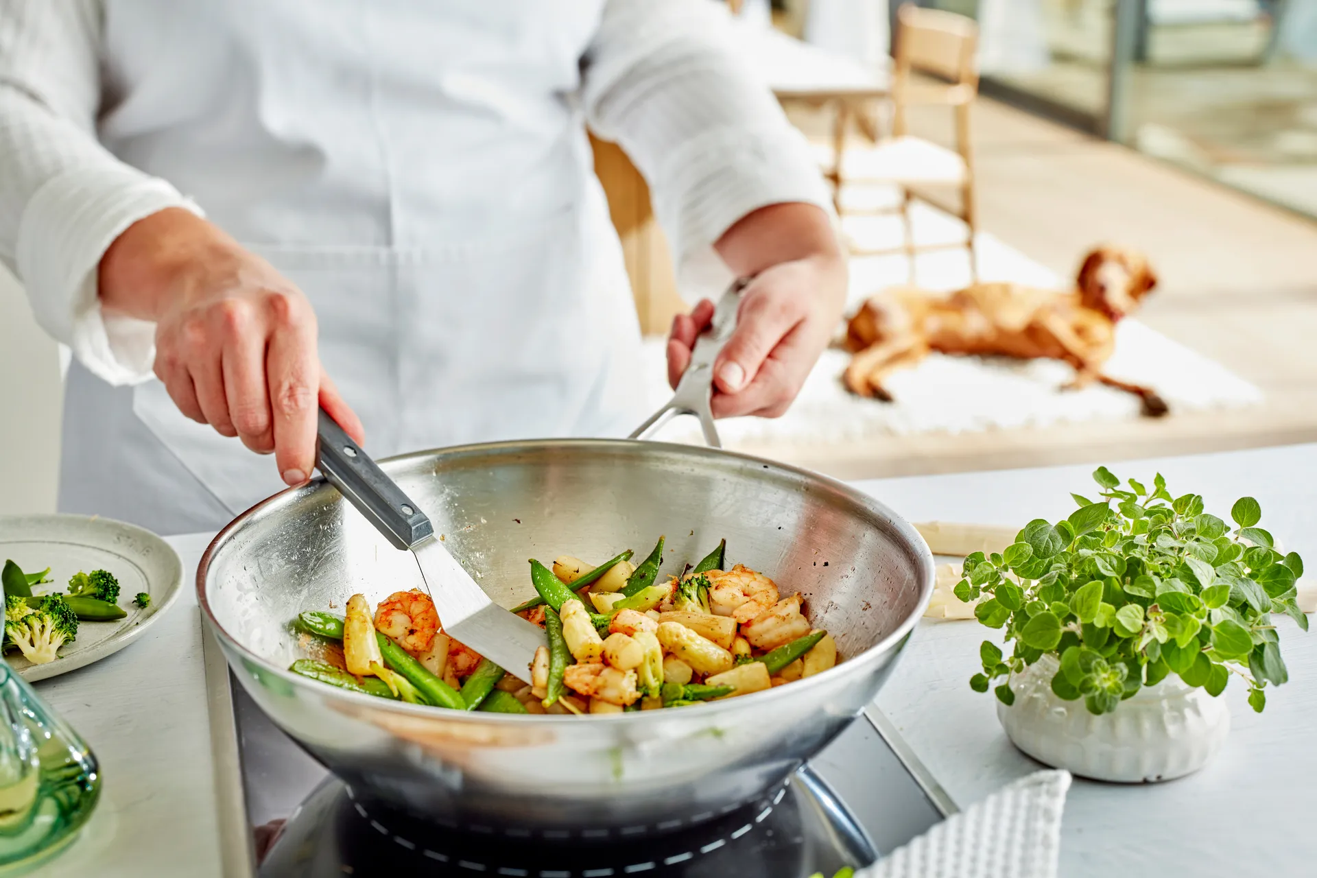 Wok in acciaio inox 5-strati Industry 5 , Ø30 cm Demeyere