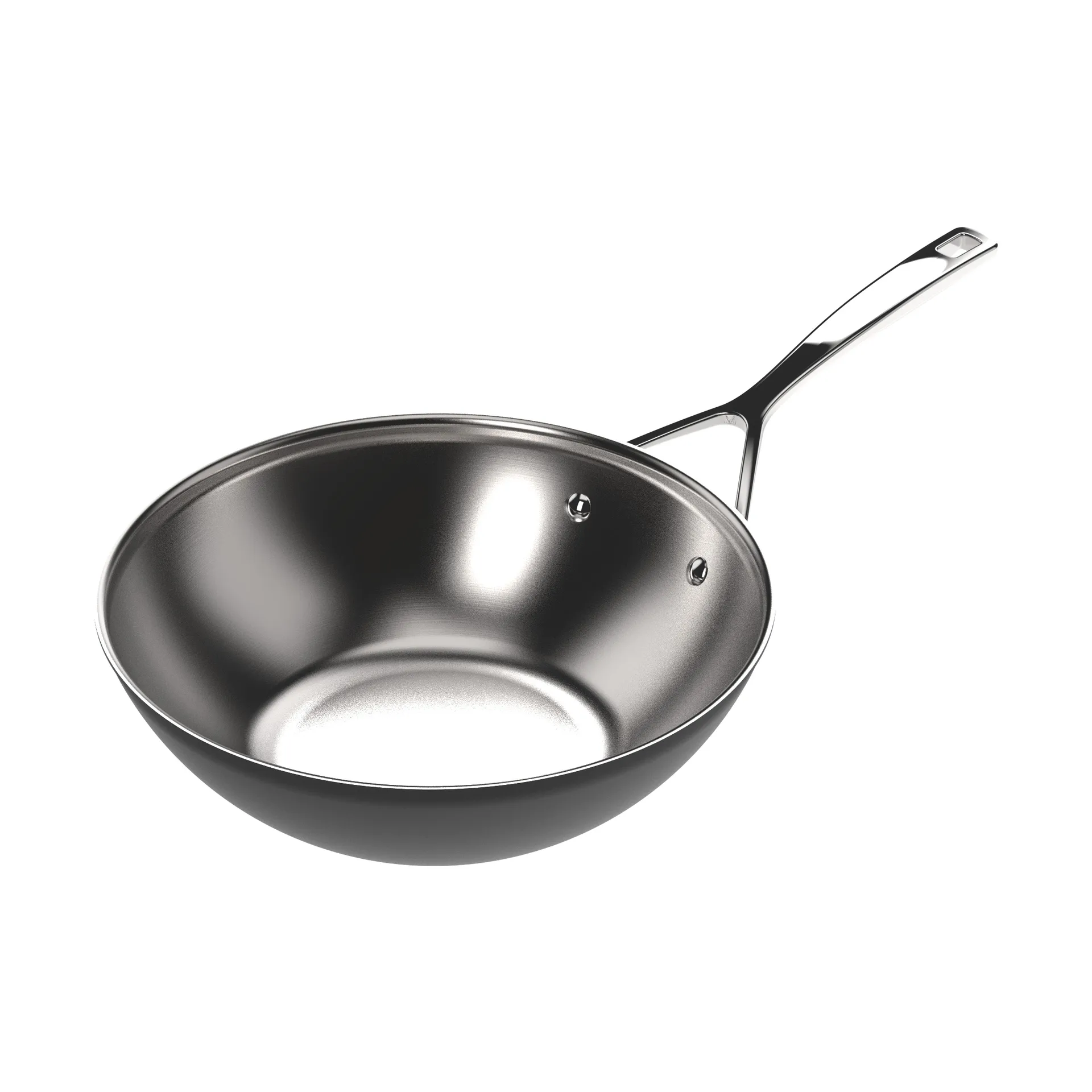 Wok in acciaio inox Demeyere Black 5 , Ø30 cm Demeyere