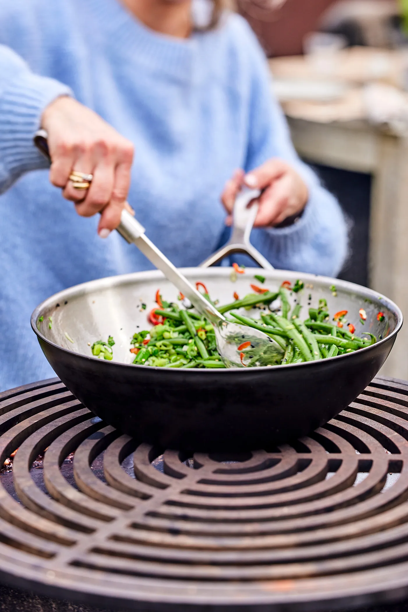 Wok in acciaio inox Demeyere Black 5 , Ø30 cm Demeyere