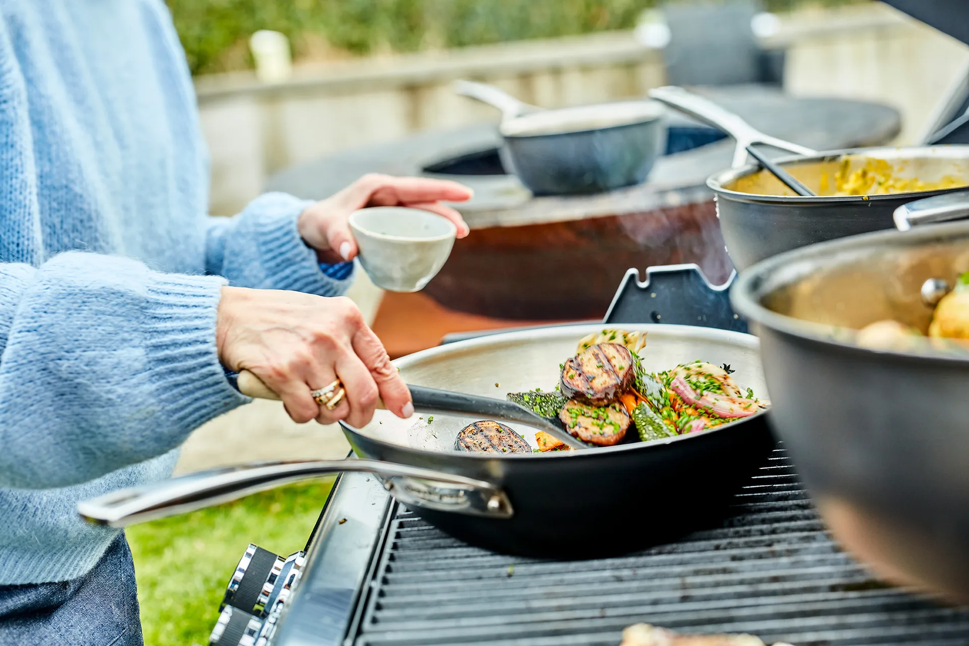 Wok in acciaio inox Demeyere Black 5 , Ø30 cm Demeyere