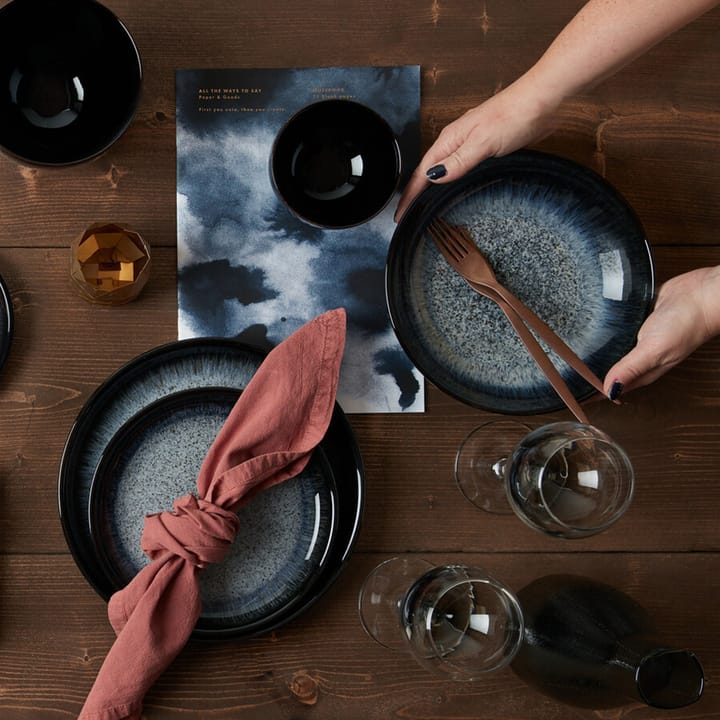 Ciotola per pasta Halo 22 cm, Blu-grigio-nero Denby