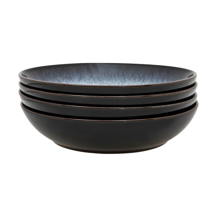 Ciotola per pasta Halo, 22 cm, confezione da 4 - Blu, grigio, nero - Denby