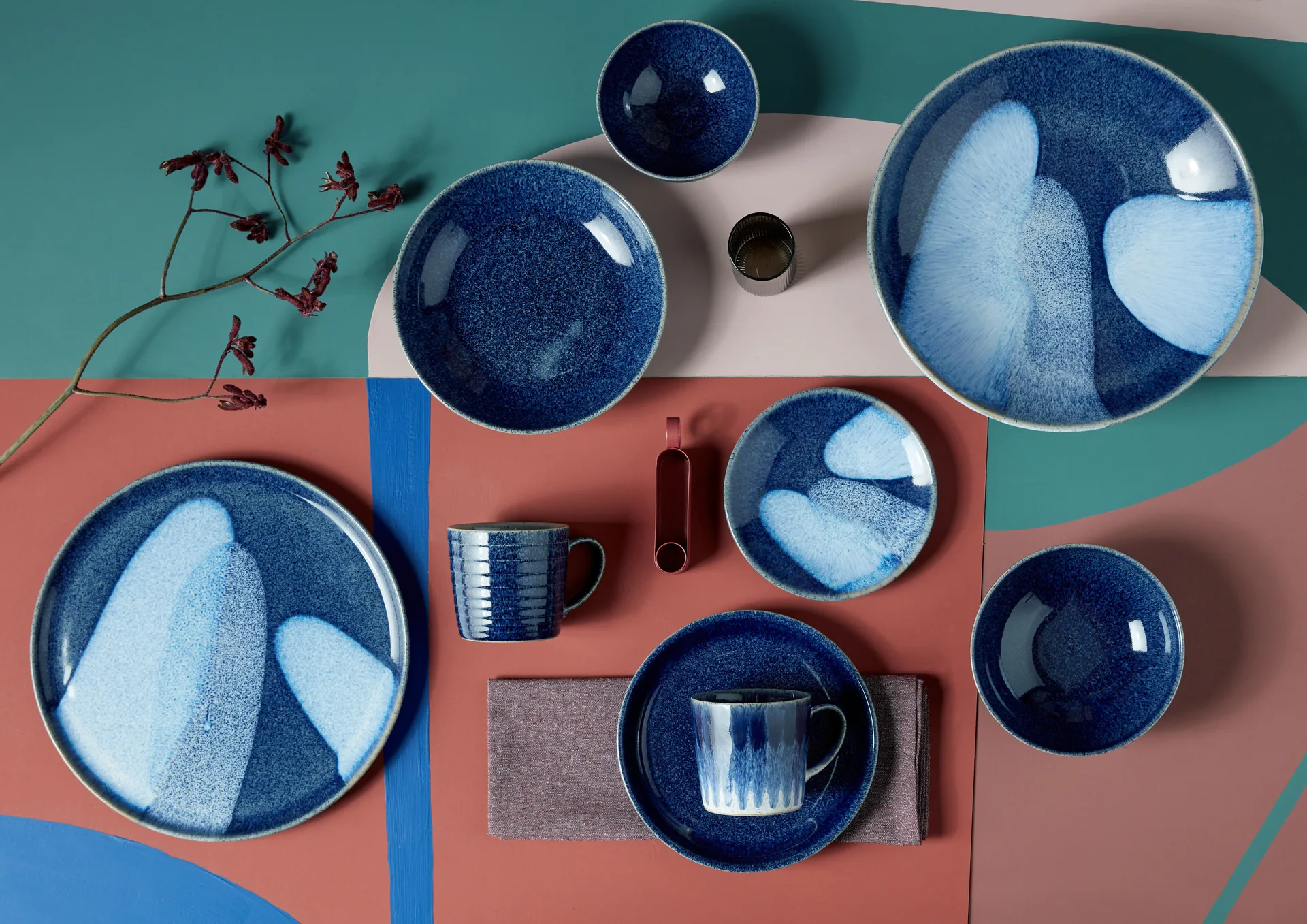 Ciotola per pasta Studio Blue, 22 cm, Cobalto Denby