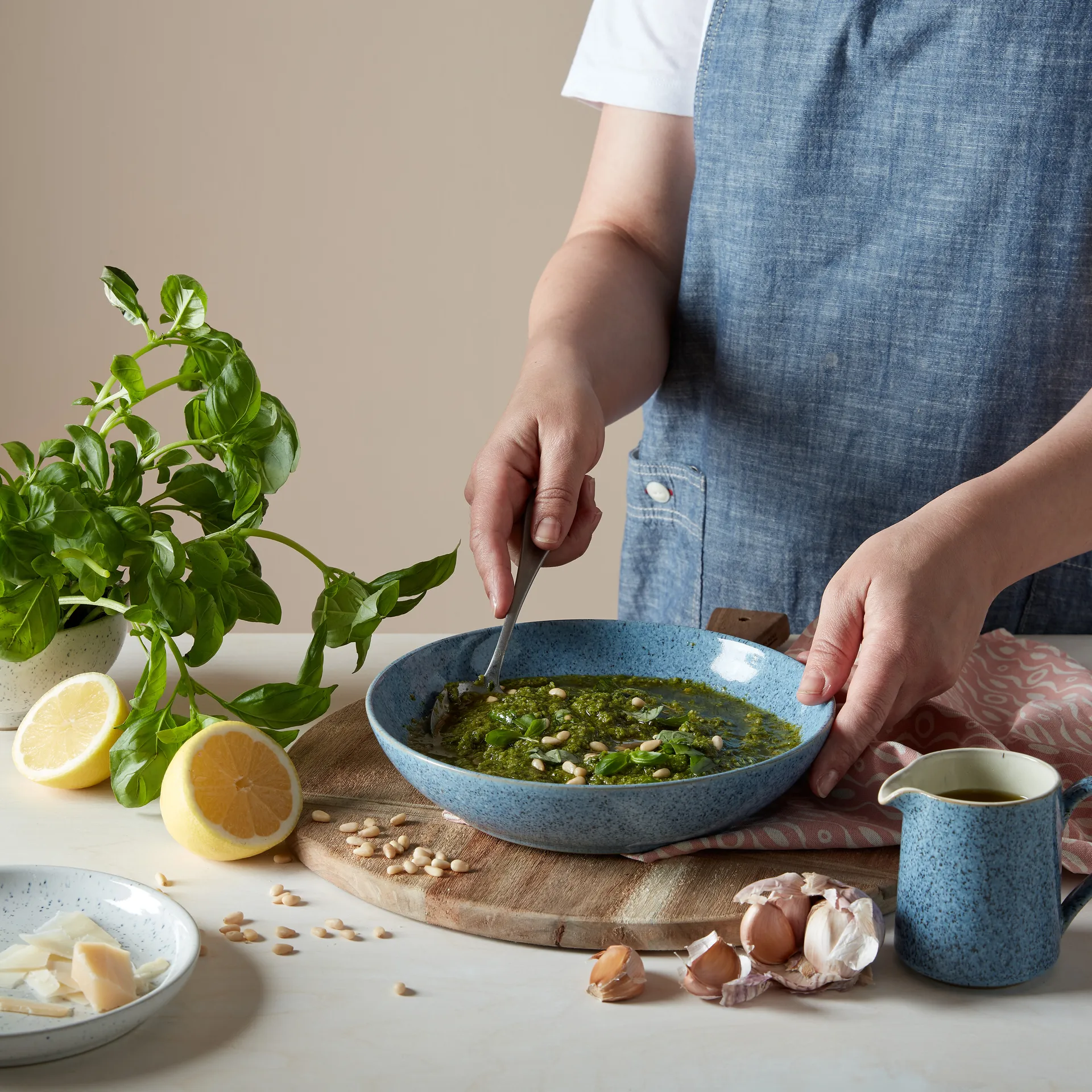 Ciotola per pasta Studio Blue, 22 cm, Selce Denby