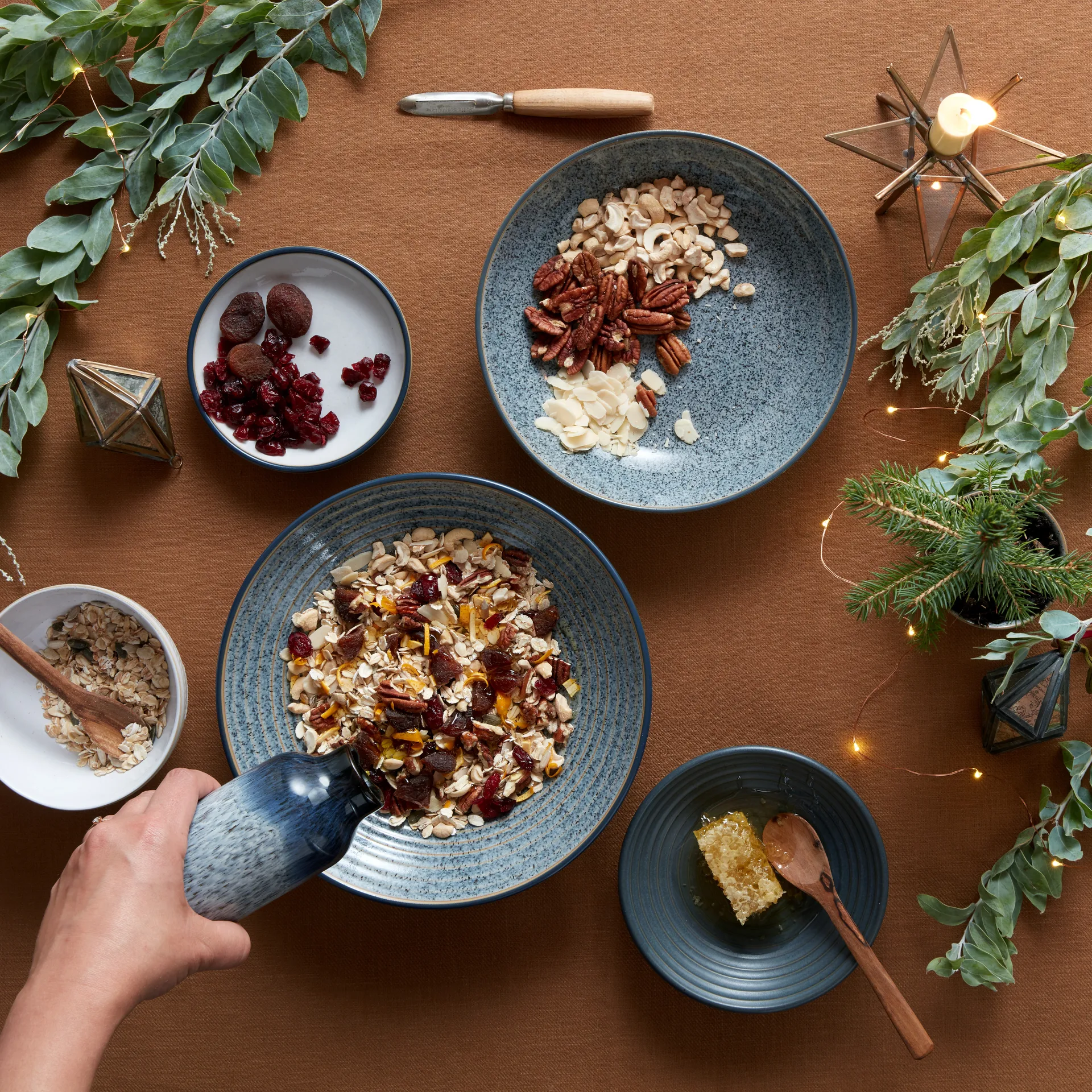 Ciotola rigata Studio Grey 25,5 cm, Granito Denby