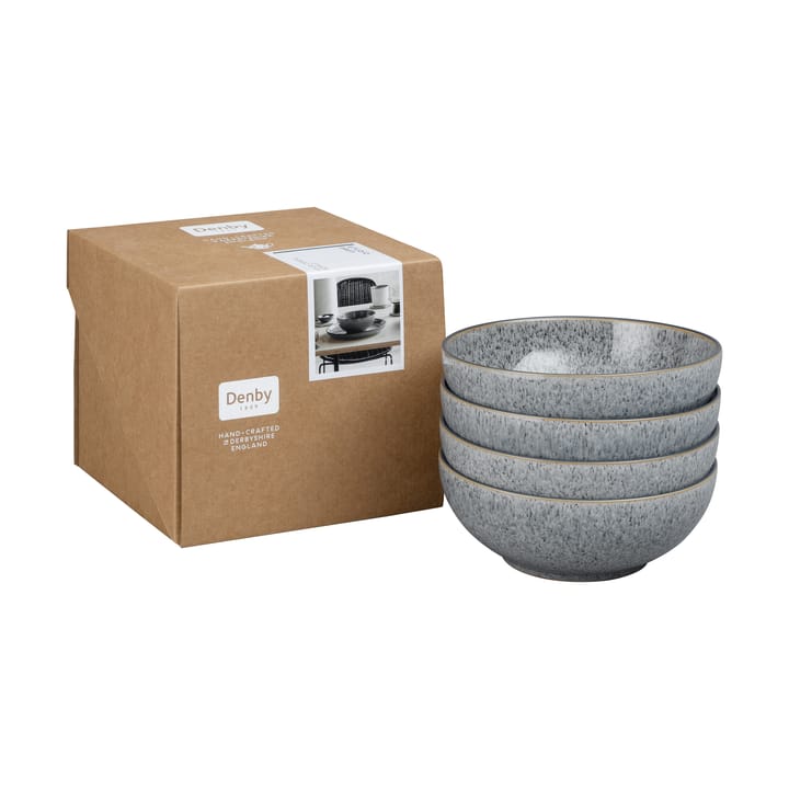 Ciotola Studio Grey 21 cm, confezione da 4, Granito Denby