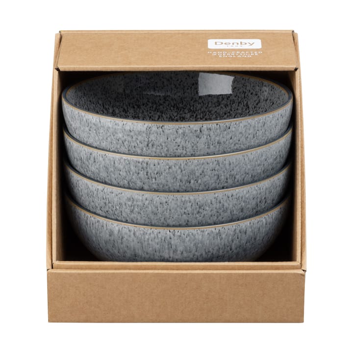 Ciotola Studio Grey 21 cm, confezione da 4, Granito Denby