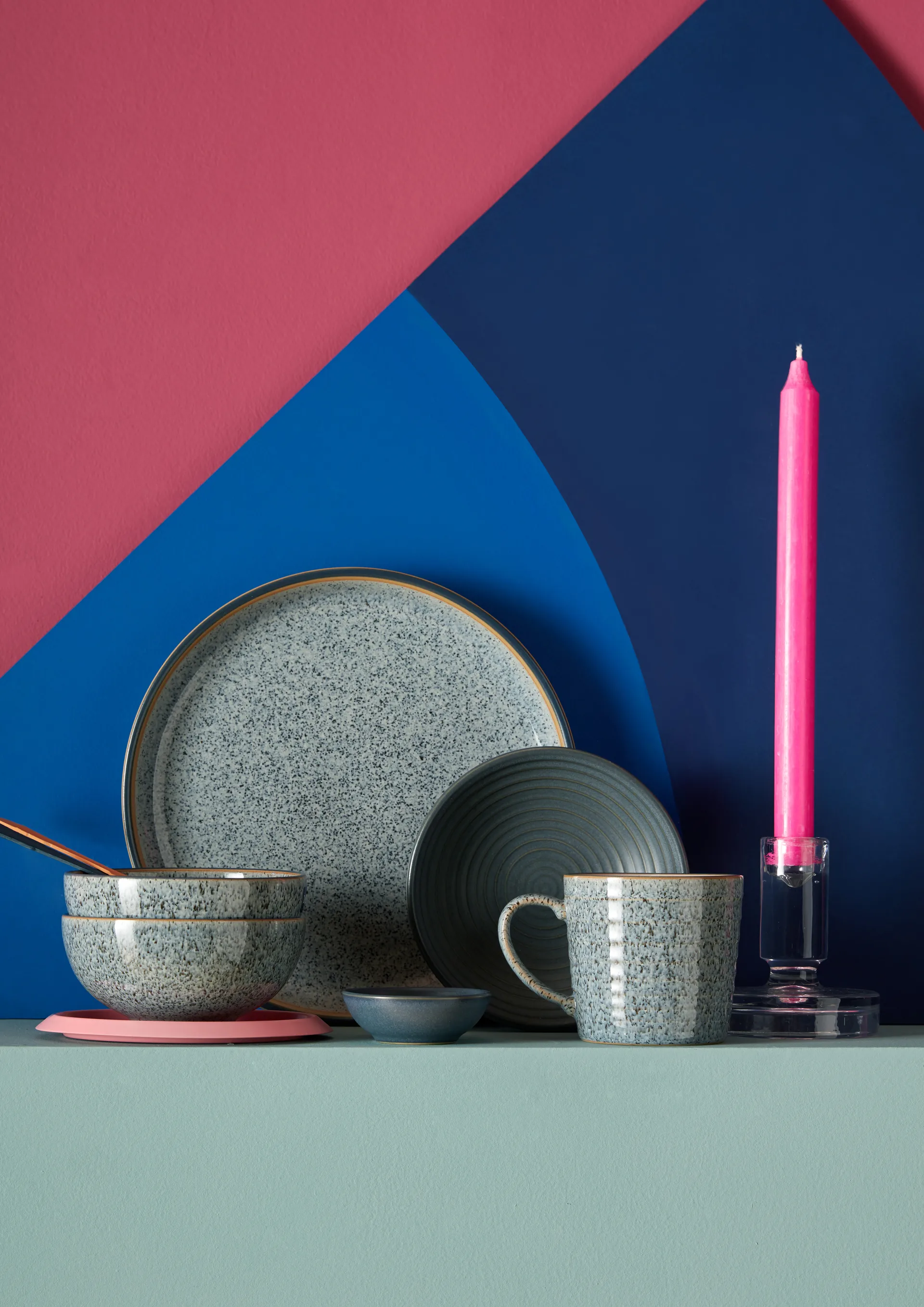 Ciotola Studio Grey 21 cm, confezione da 4, Granito Denby