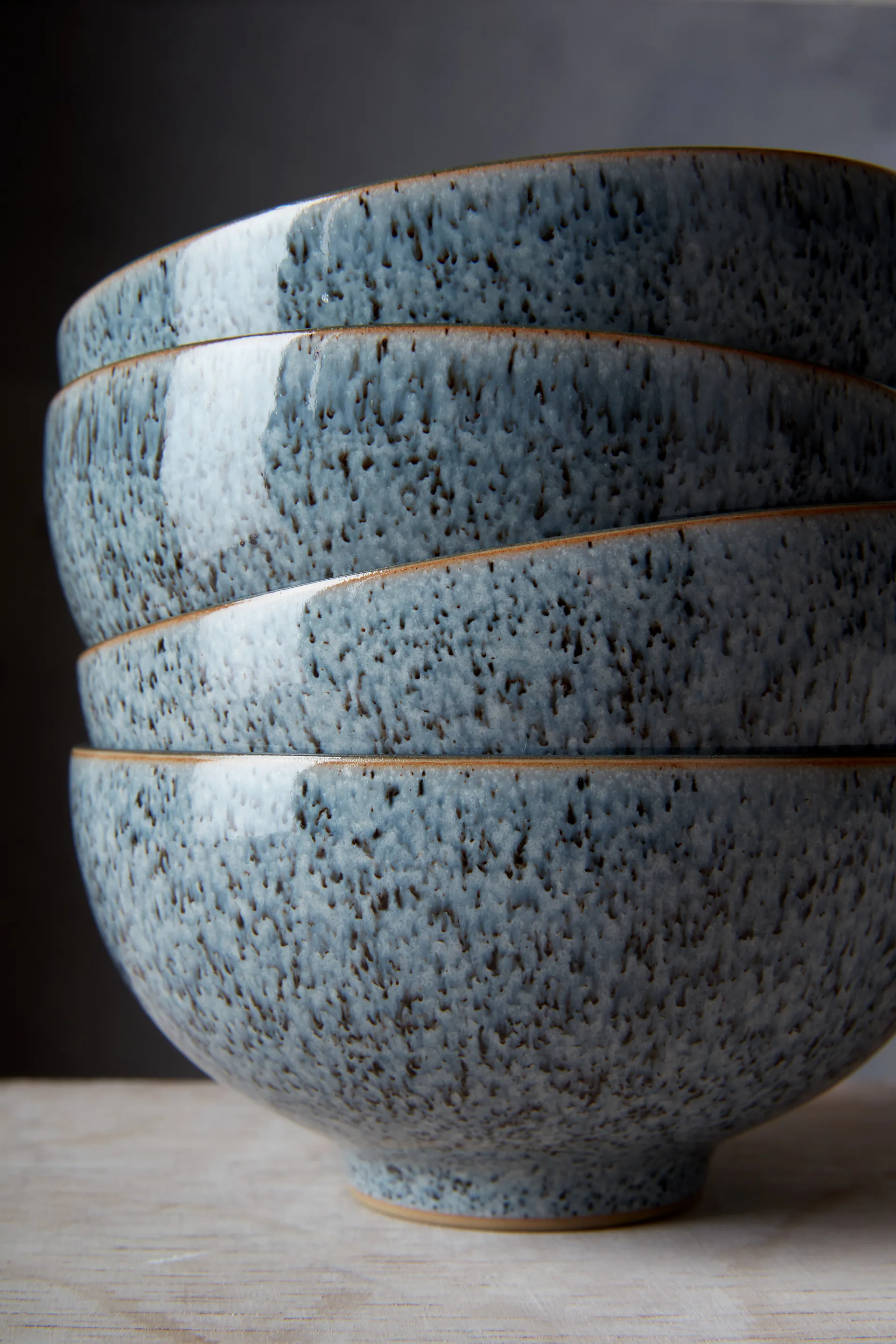 Ciotola Studio Grey 21 cm, confezione da 4, Granito Denby