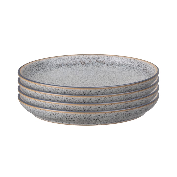 Confezione da 4 piatti Studio Grey 21 cm - Granito - Denby