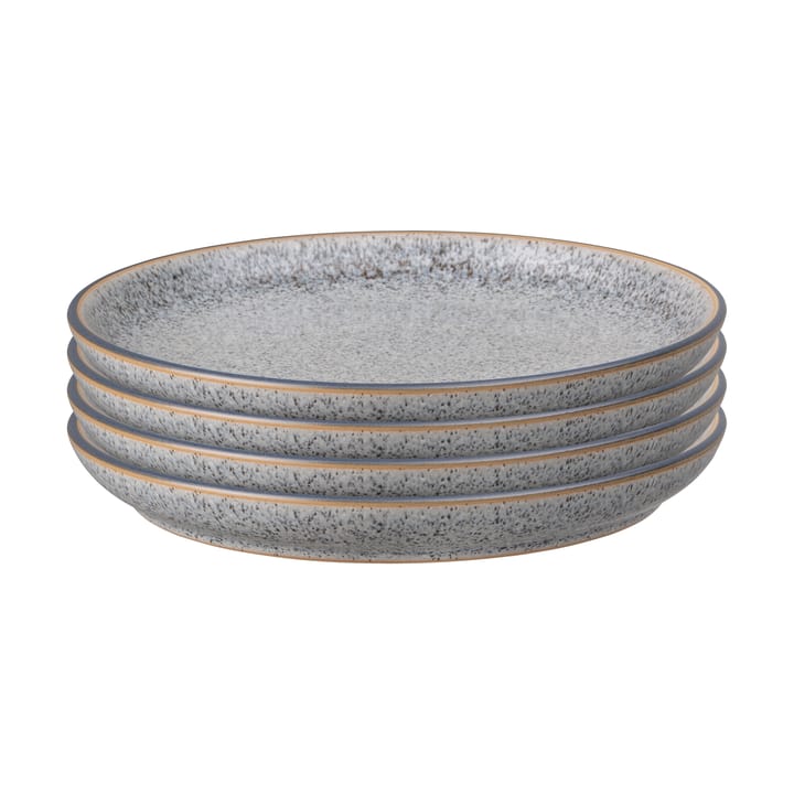 Confezione da 4 piatti Studio Grey 21 cm - Granito - Denby