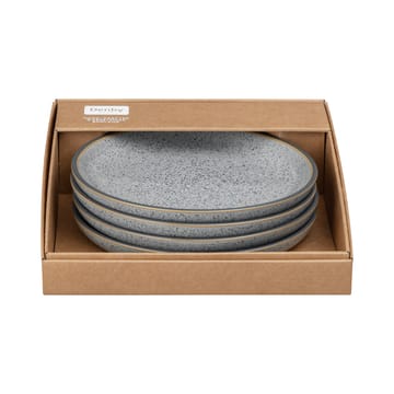 Confezione da 4 piatti Studio Grey 21 cm - Granito - Denby
