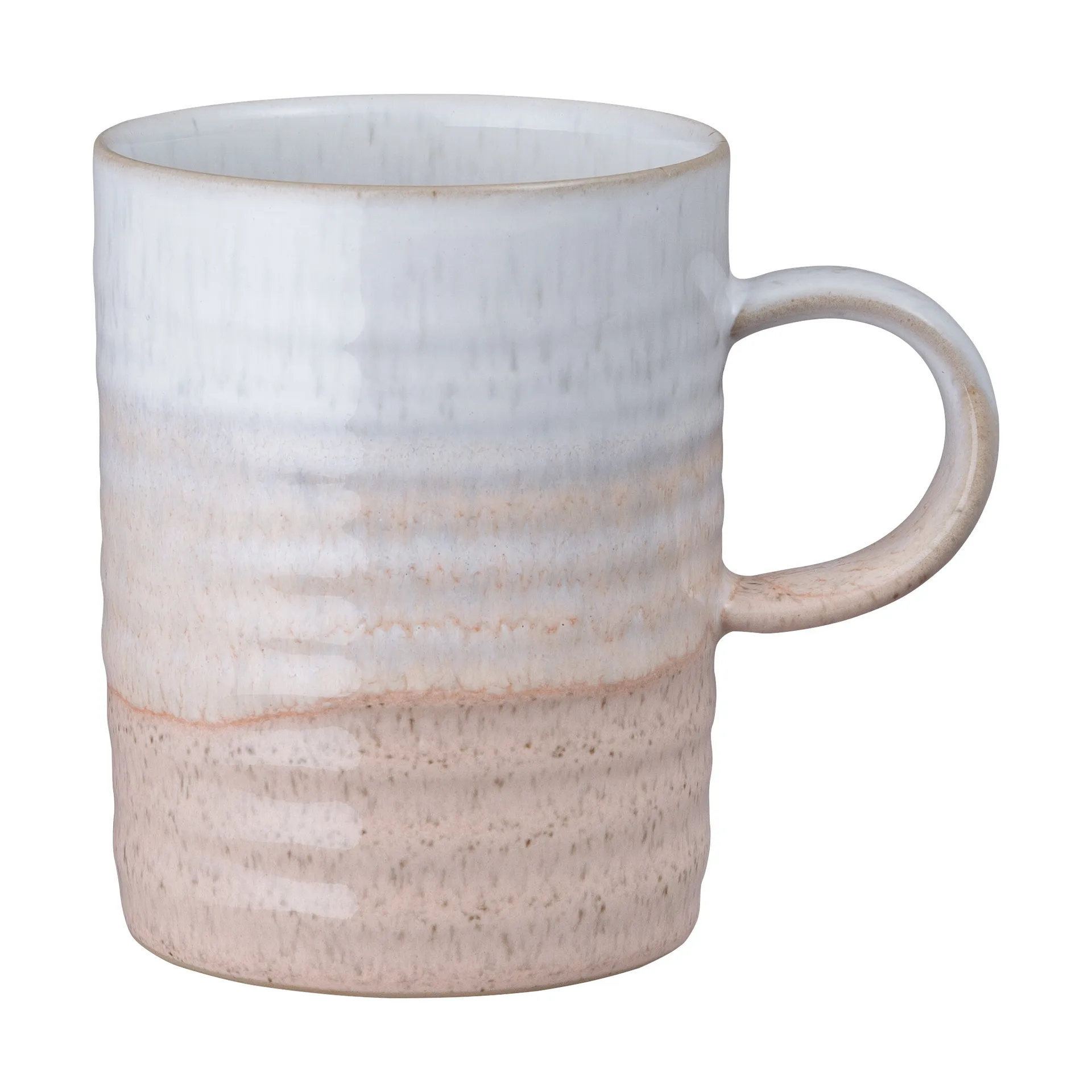 Kiln Coral tazza zigrinata, Corallo-beige, Ø8 cm Denby